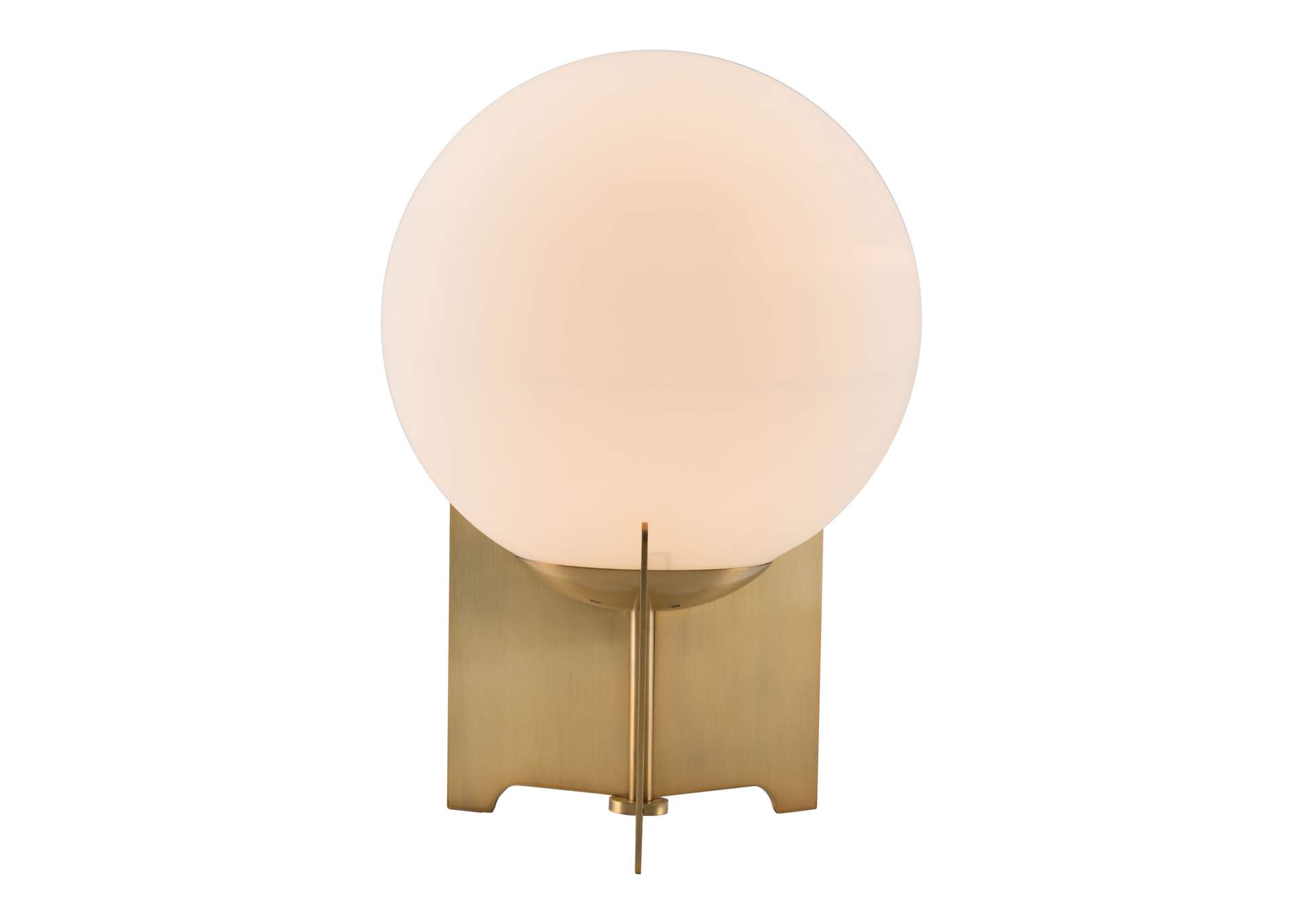Pearl Table Lamp White & Brass image 5