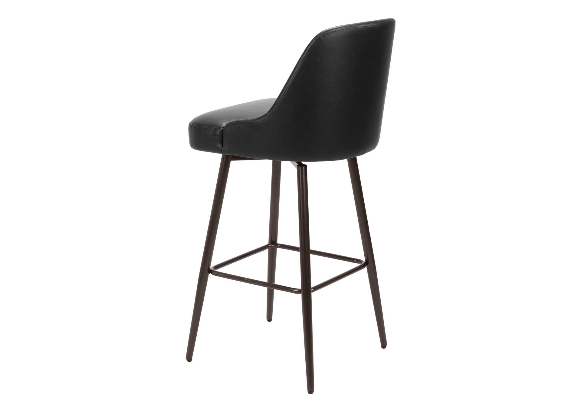 Keppel Swivel Barstool Black & Bronze image 7