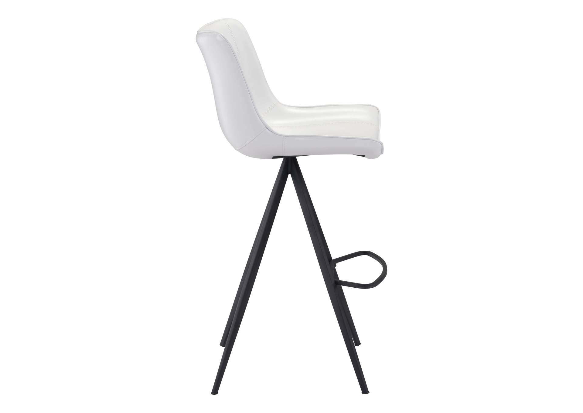 Aki Barstool (Set Of 2) White & Black image 4