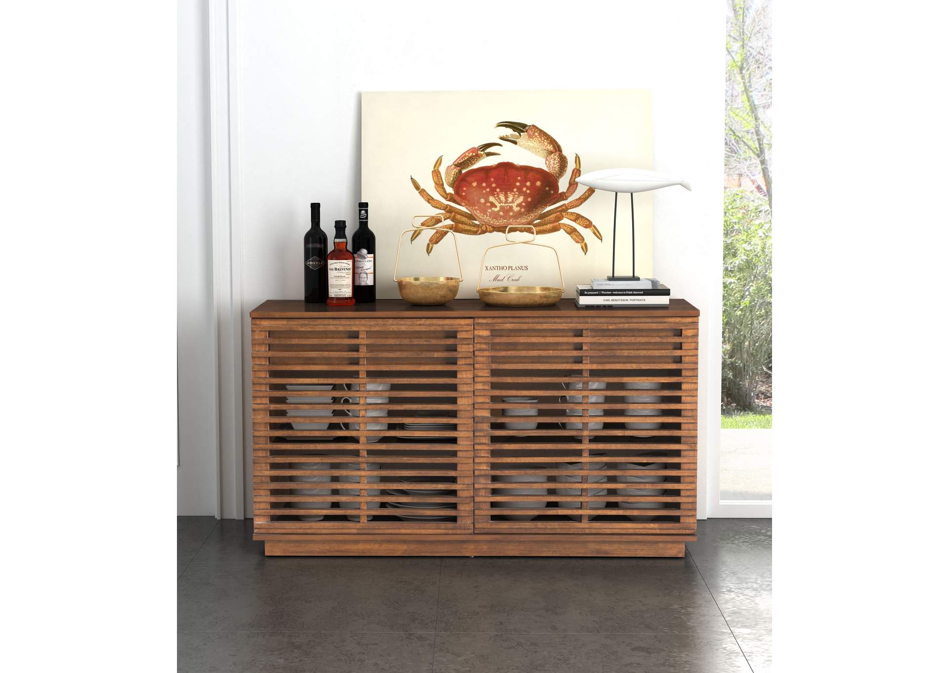 Linea Credenza Walnut image 1