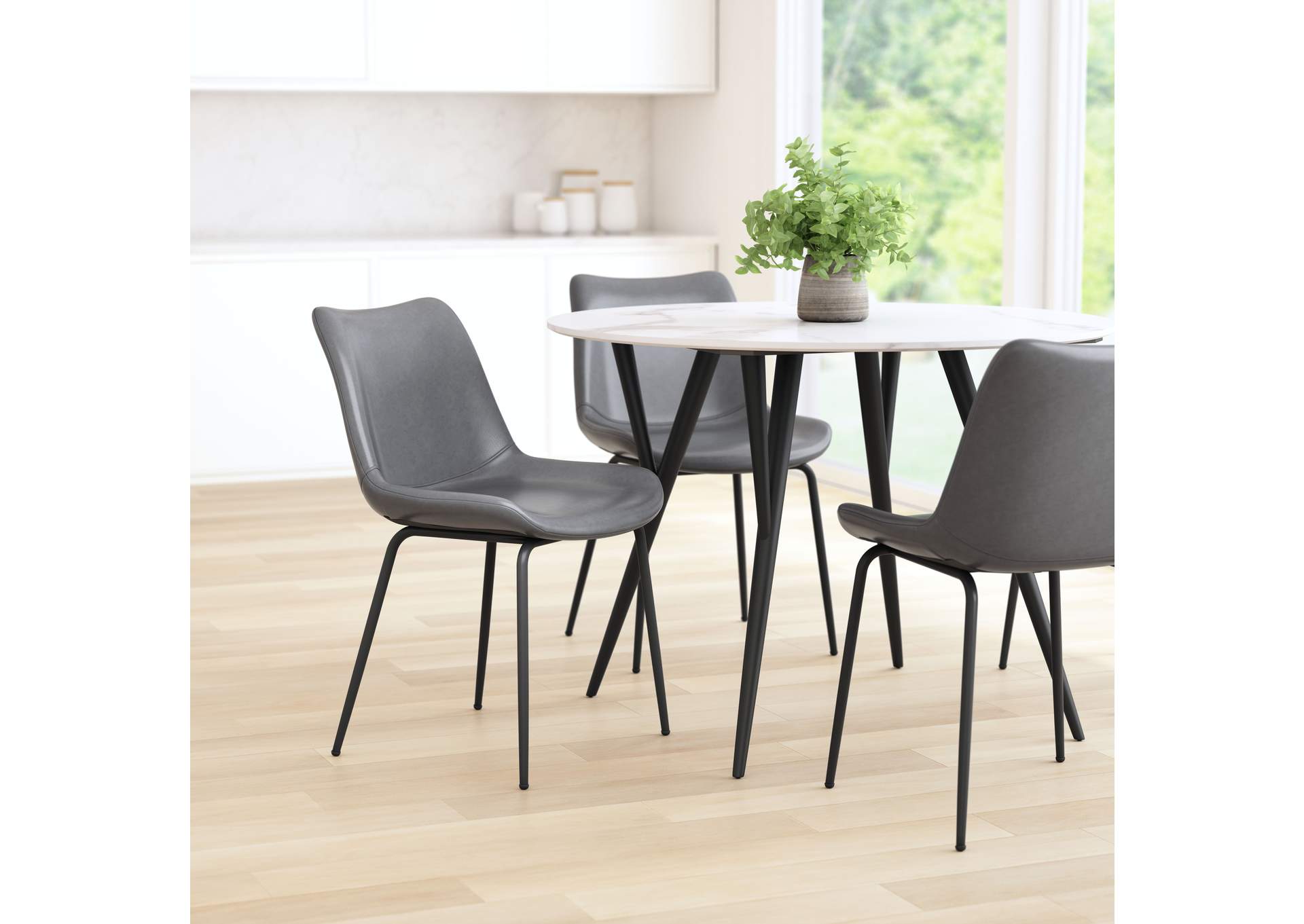 Byron Dining Chair (Set Of 2) Gray image 1
