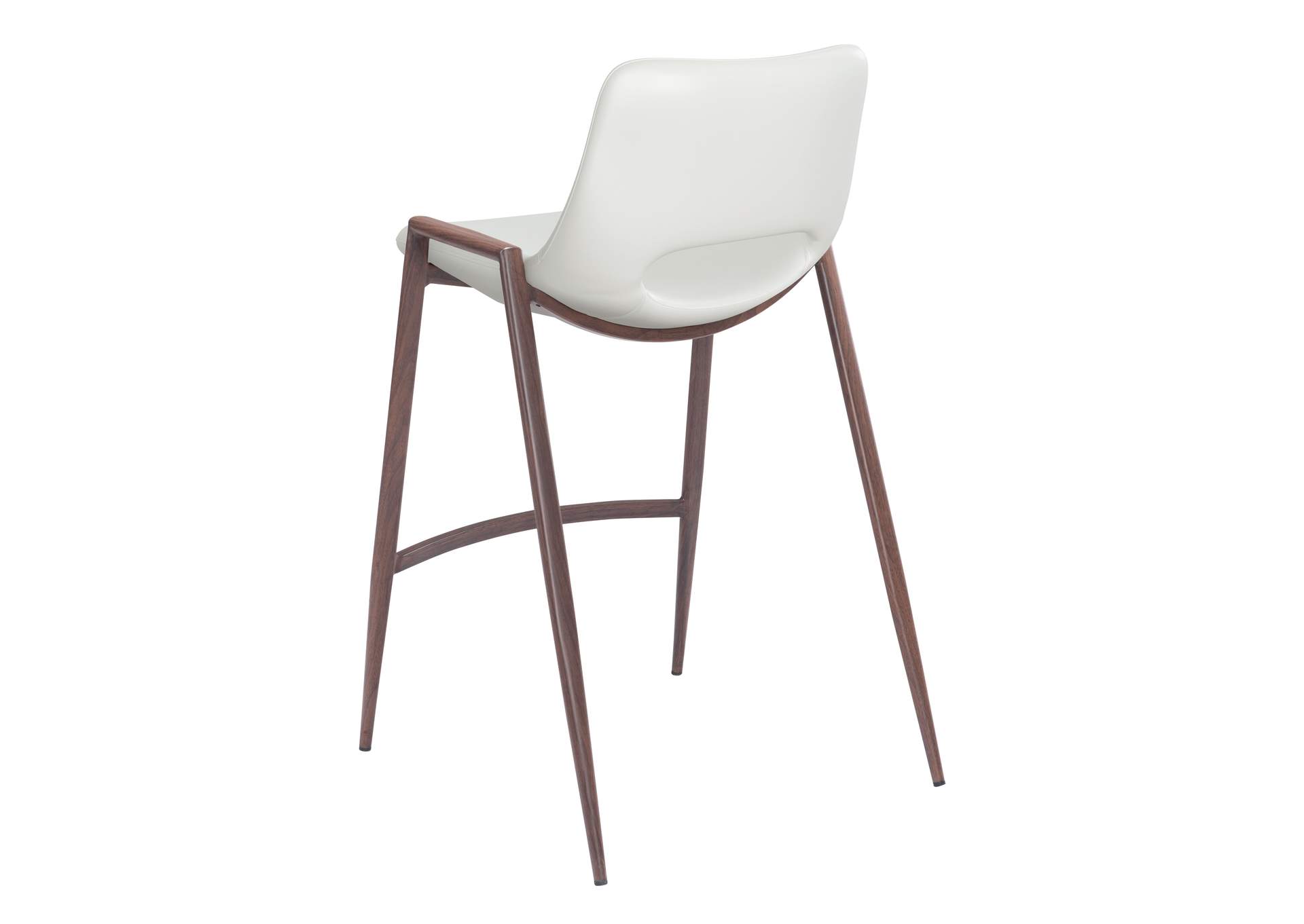 Desi Counter Stool (Set Of 2) White & Walnut image 8