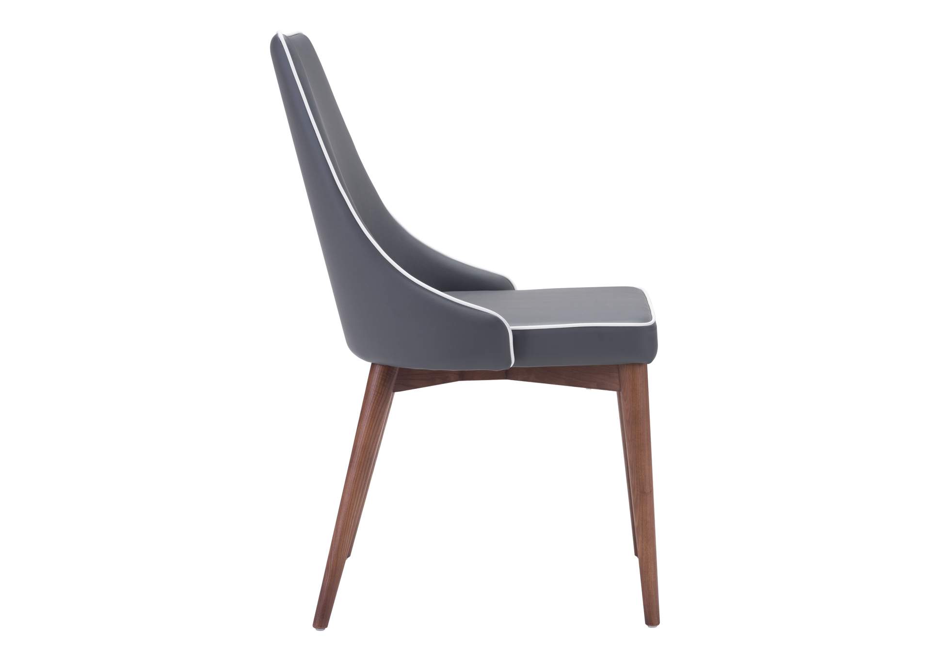 Moor Dining Chair (Set Of 2) Dark Gray image 4