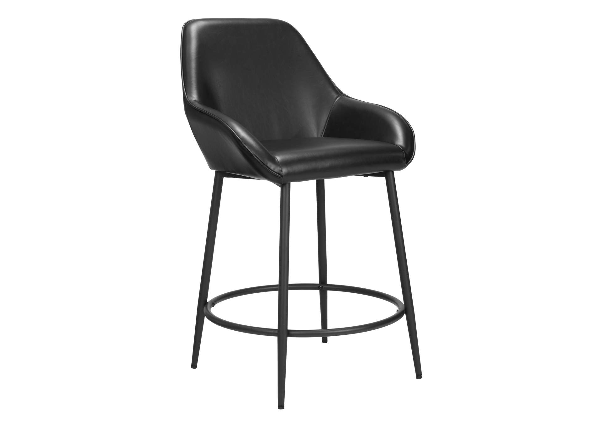 Vila Counter Stool (Set Of 2) Black image 1