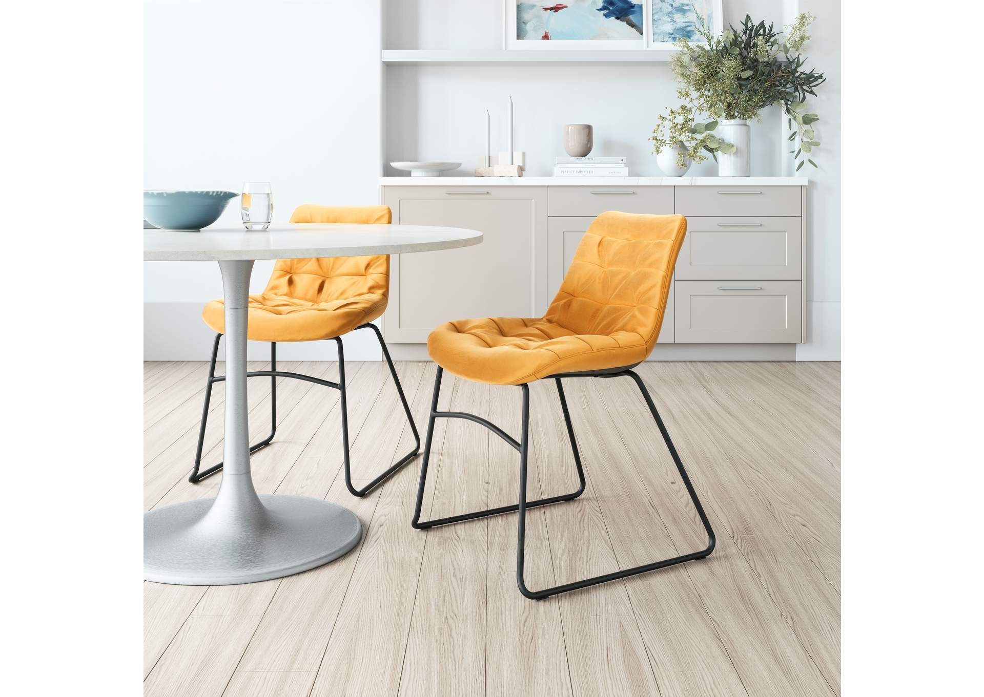 Tammy Dining Chair (Set Of 2) Yellow image 1