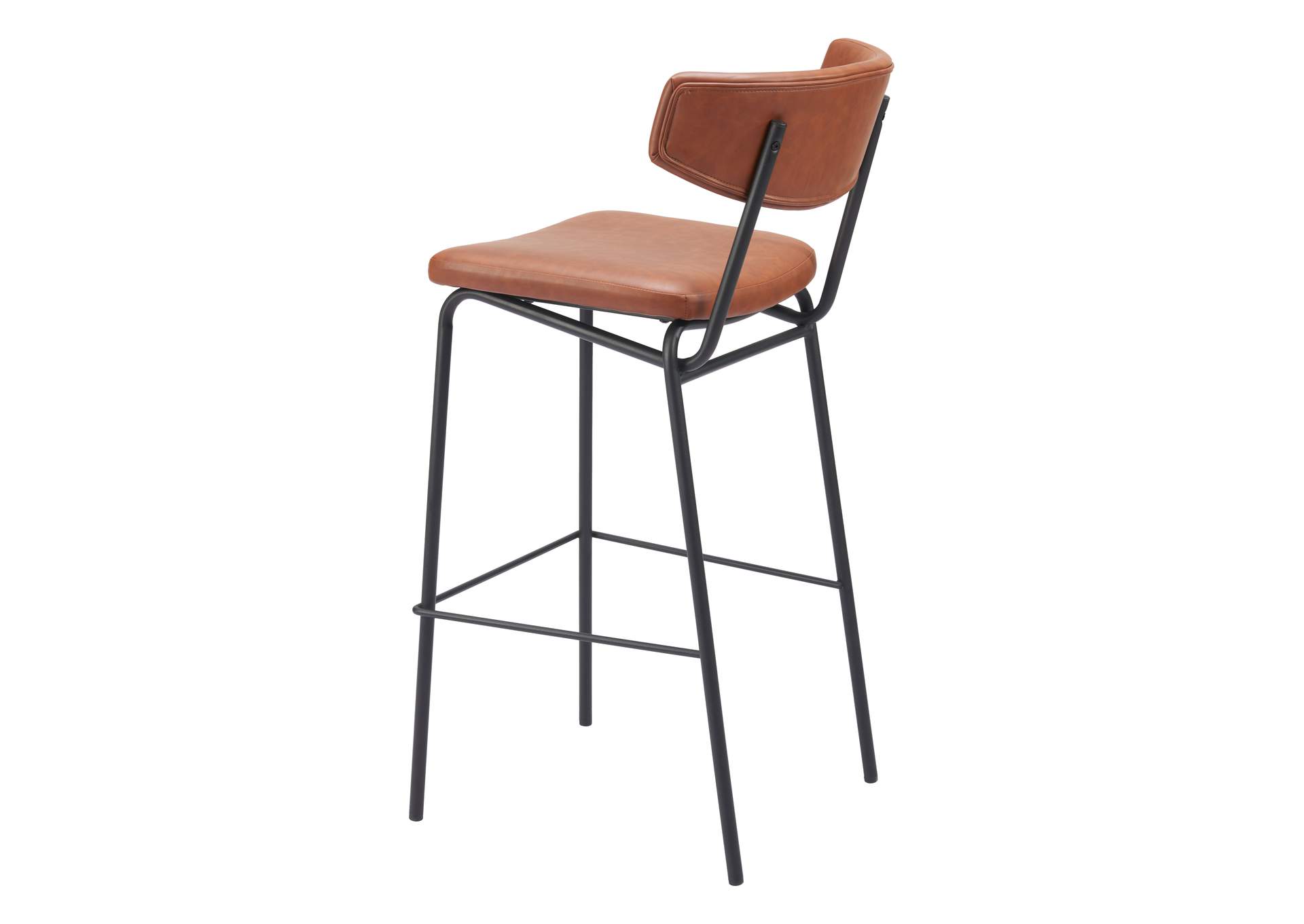 Charon Barstool (Set Of 2) Vintage Brown image 7