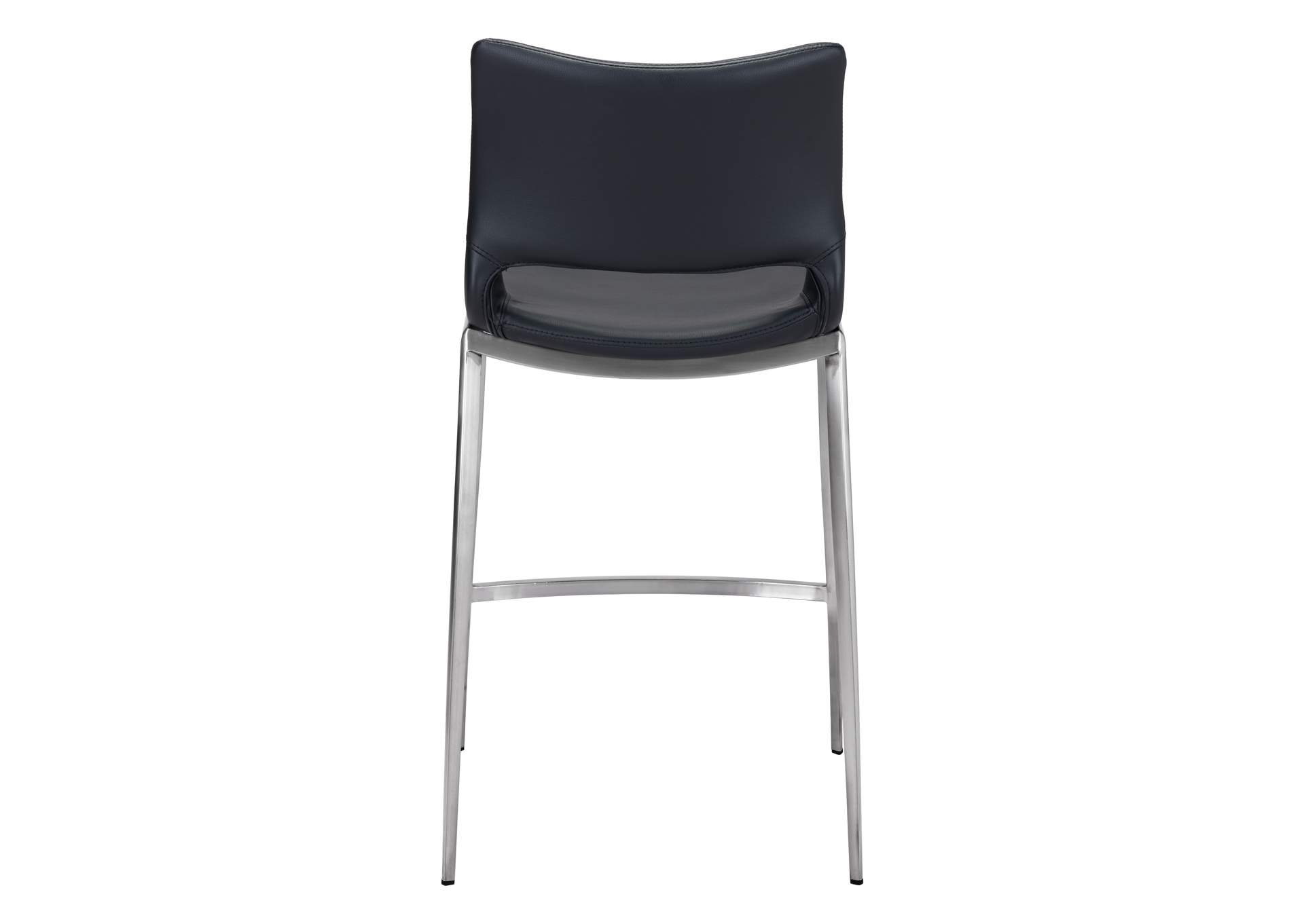 Ace Counter Stool (Set Of 2) Black & Silver image 6