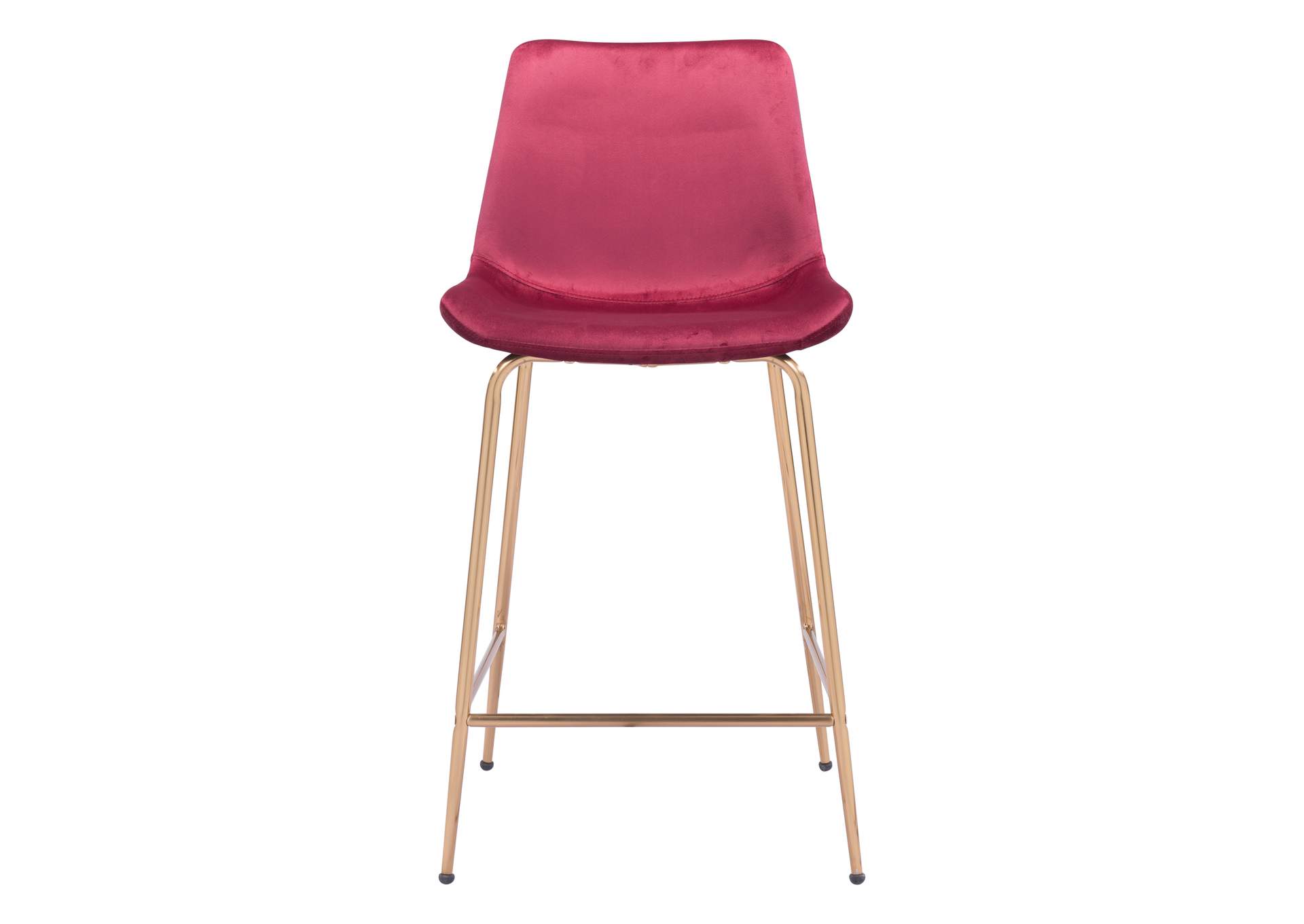 Tony Counter Stool Red & Gold image 6