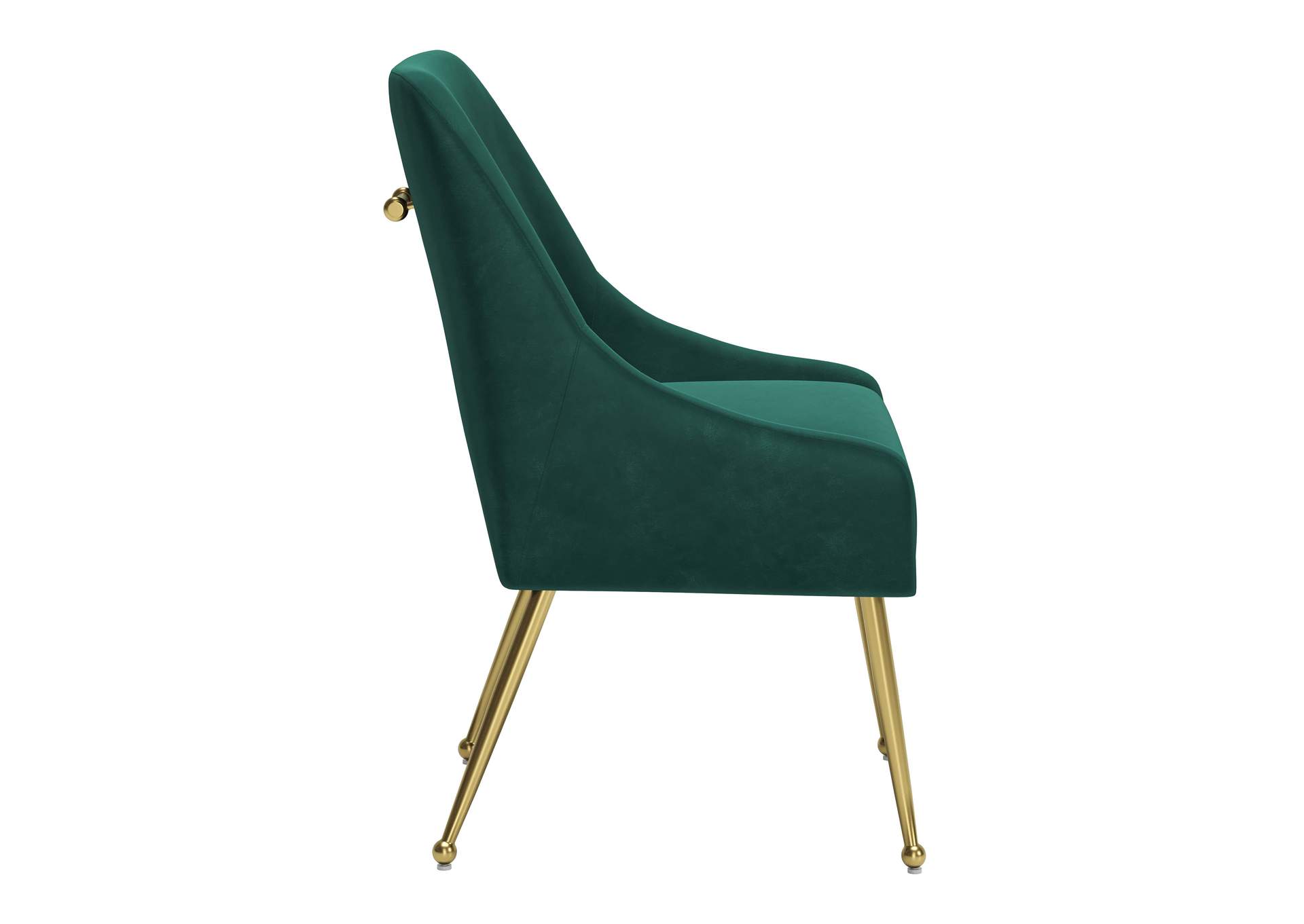 Maxine Dining Chair Green & Gold image 5