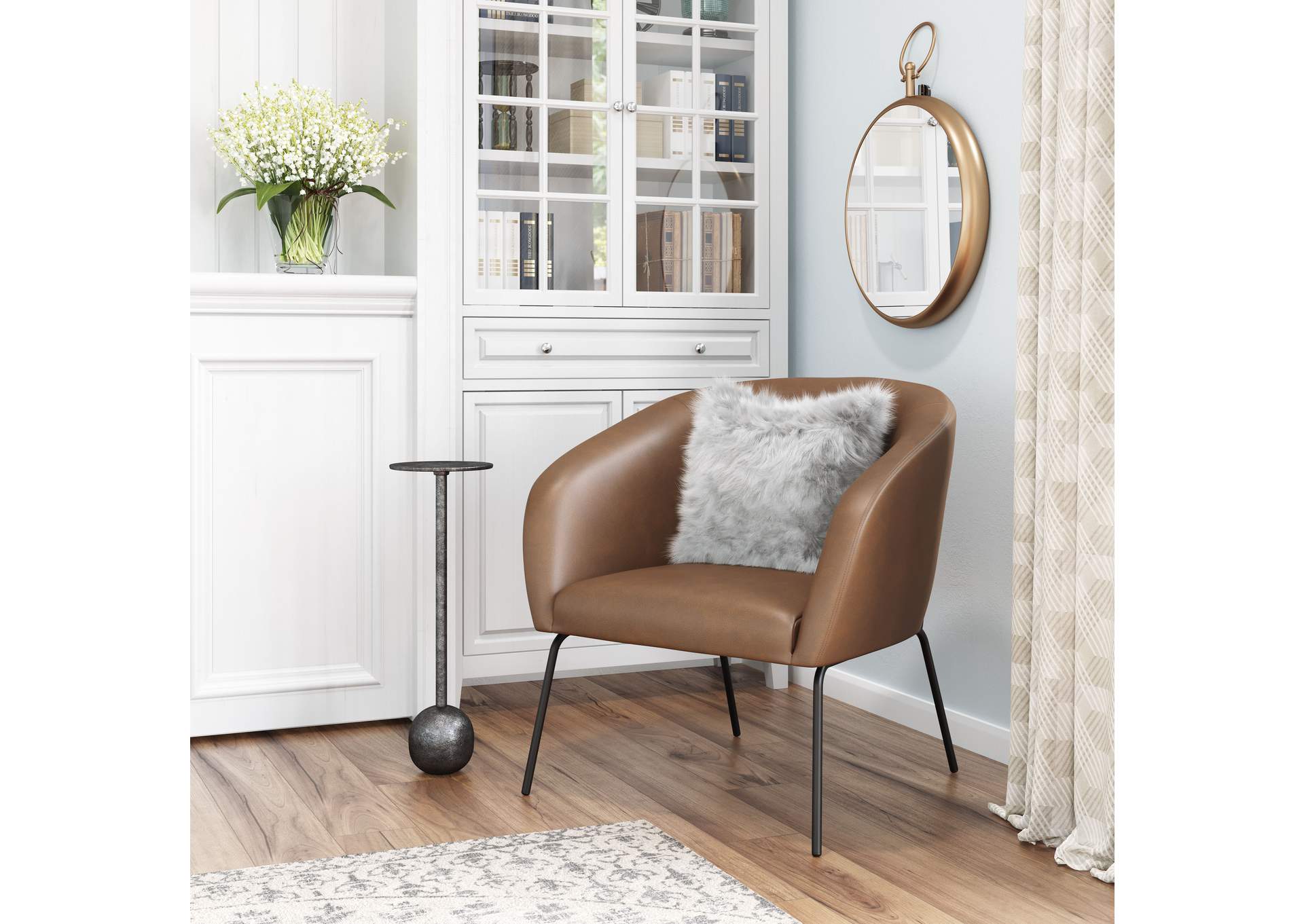 Quinten Accent Chair Vintage Brown image 1