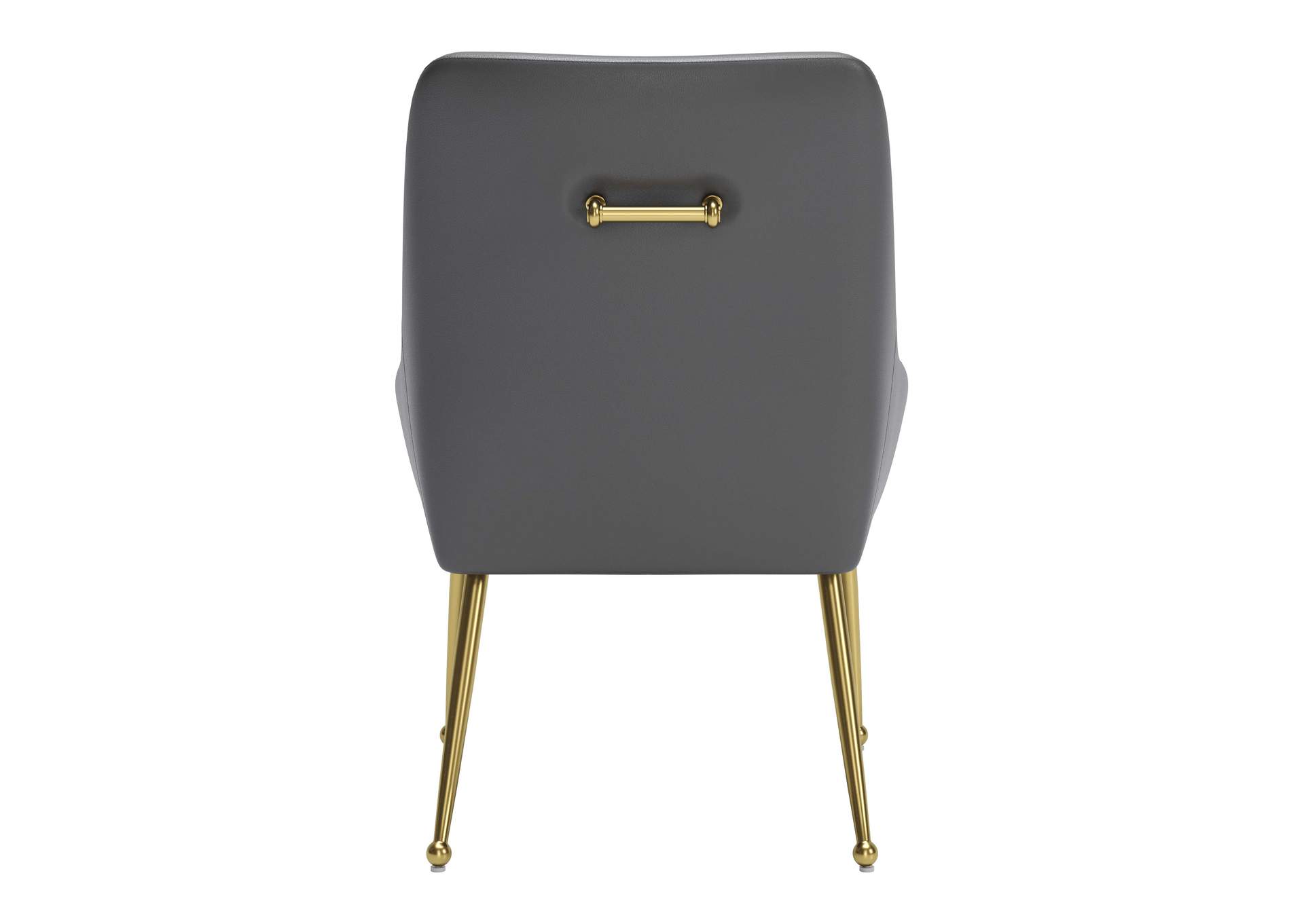 Maxine Dining Chair Gray & Gold image 7