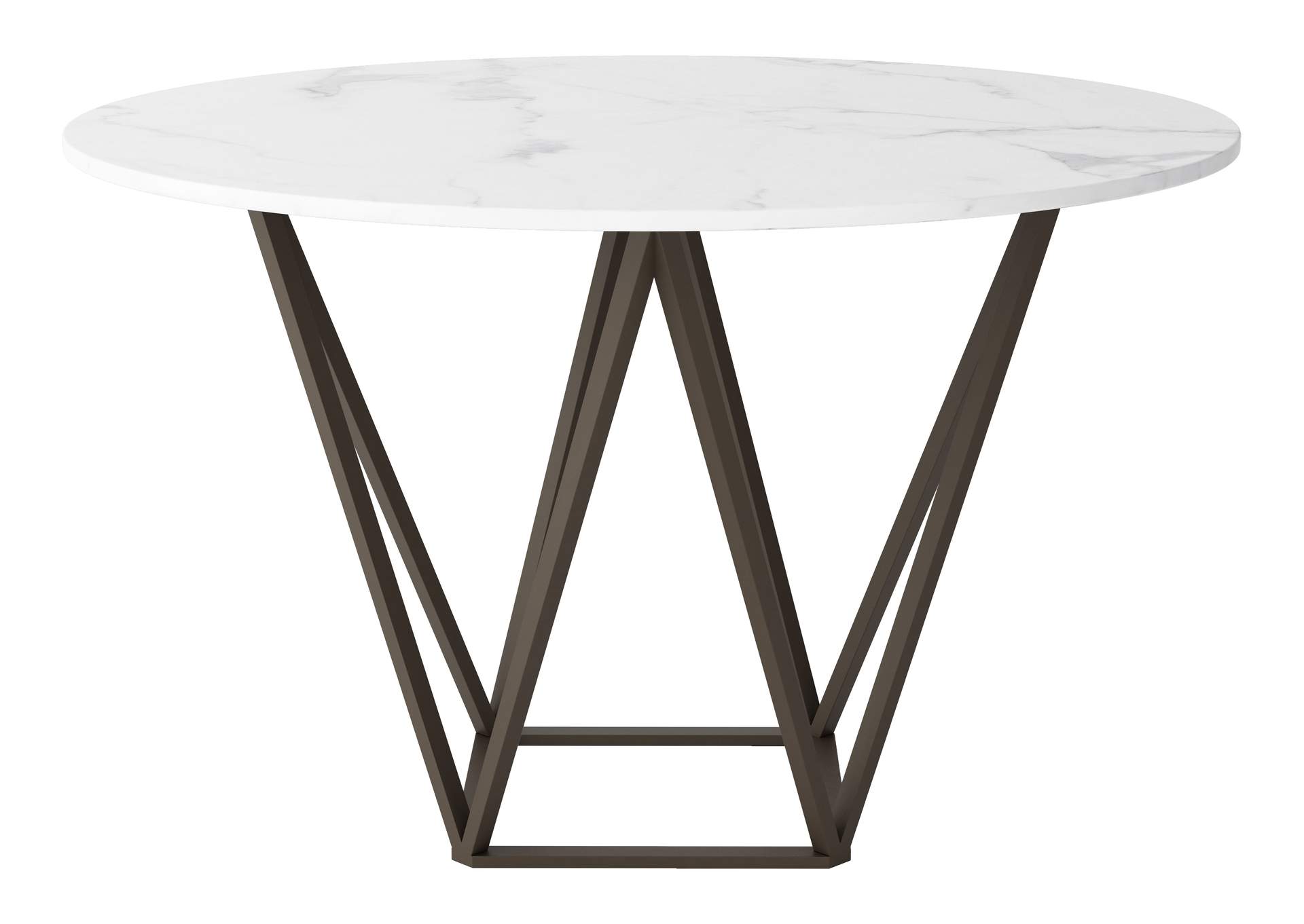 Tintern Dining Table White & Antique Bronze image 5