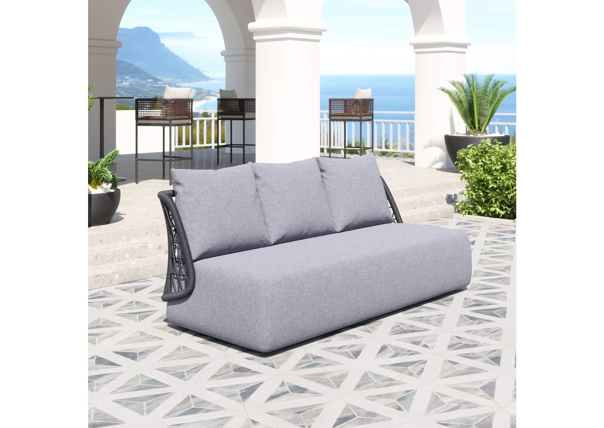 Mekan Outdoor Sofa Gray image 1