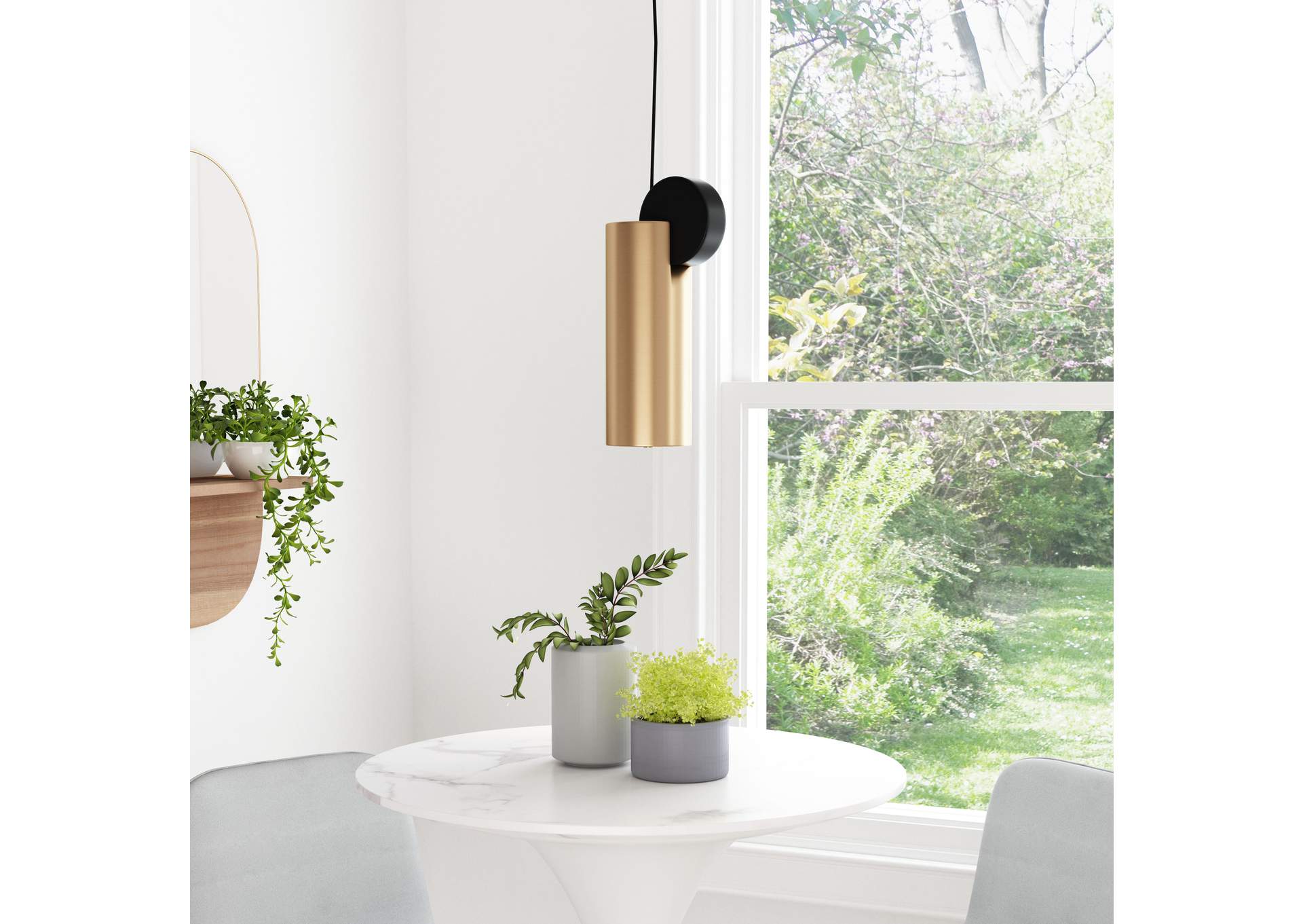 Martiza Ceiling Lamp Gold & Black image 1