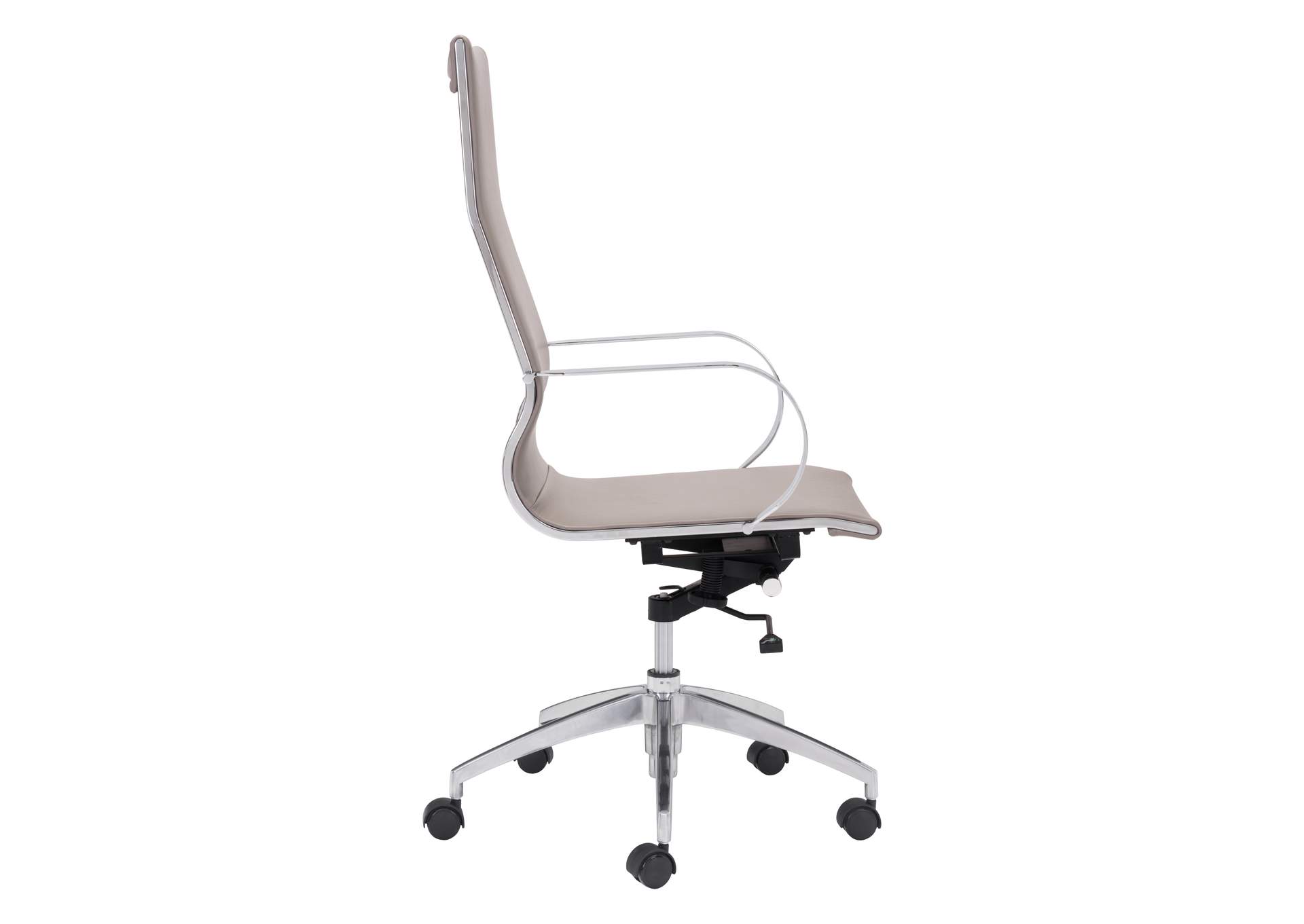 Glider High Back Office Chair Taupe image 4
