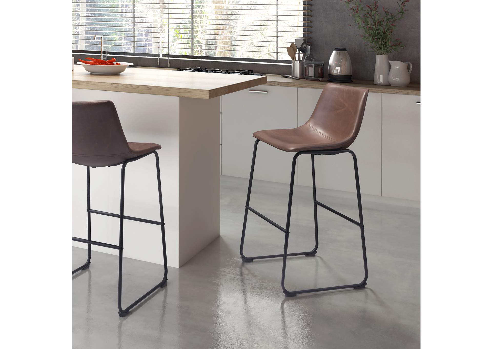 Smart Barstool (Set Of 2) Vintage Espresso image 1
