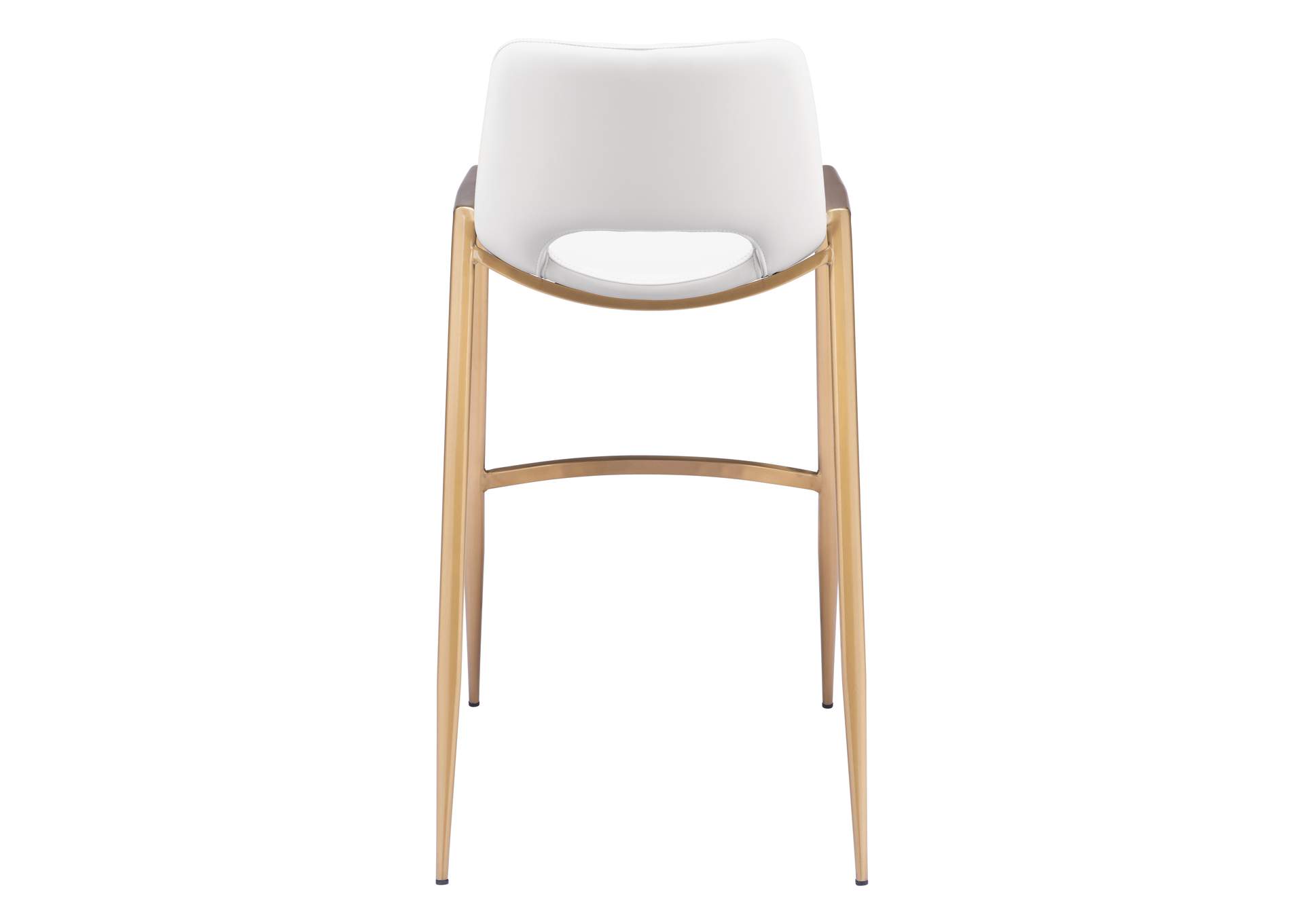 Desi Barstool (Set Of 2) White & Gold image 6