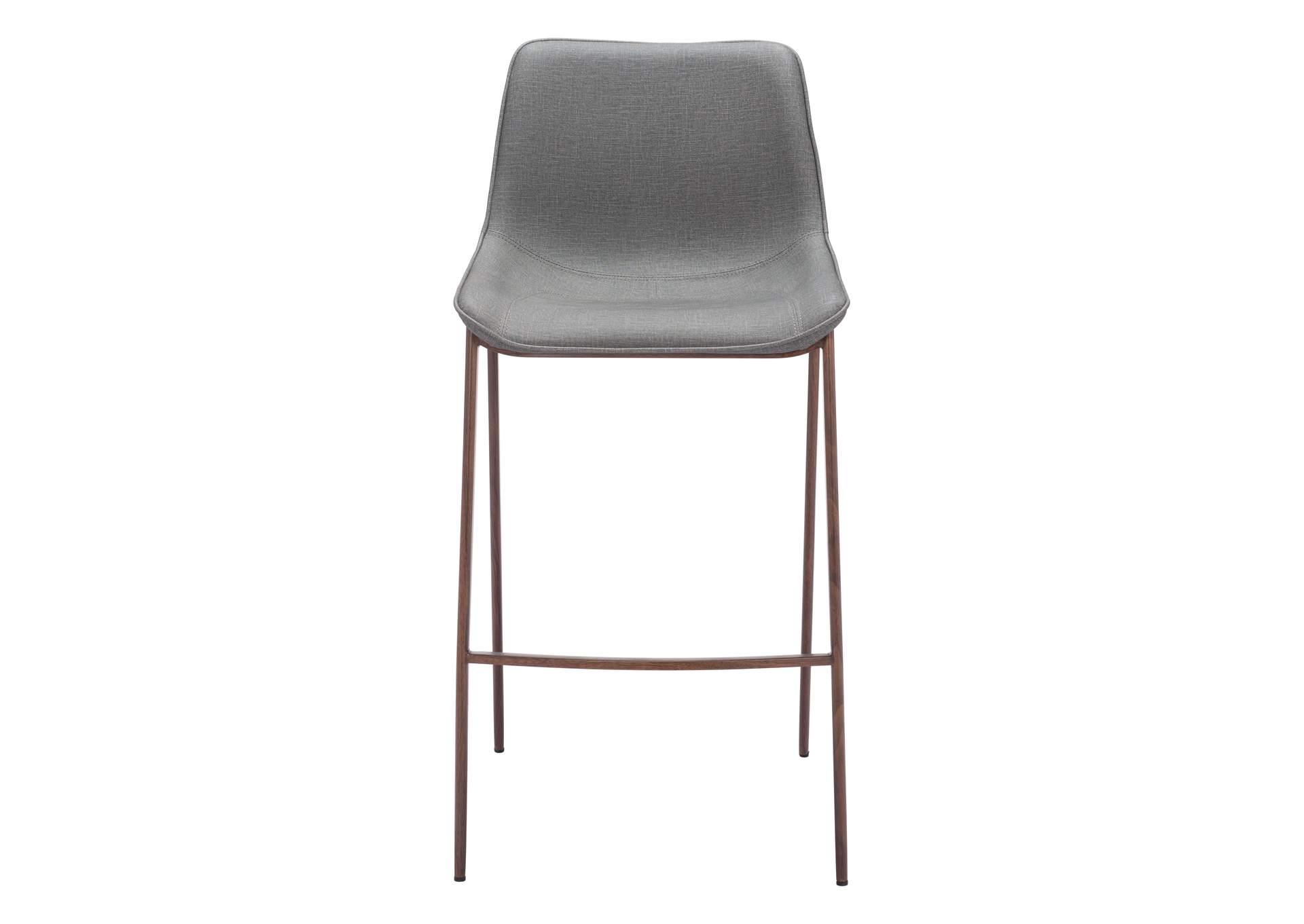 Magnus Barstool (Set Of 2) Slate Gray & Walnut image 5