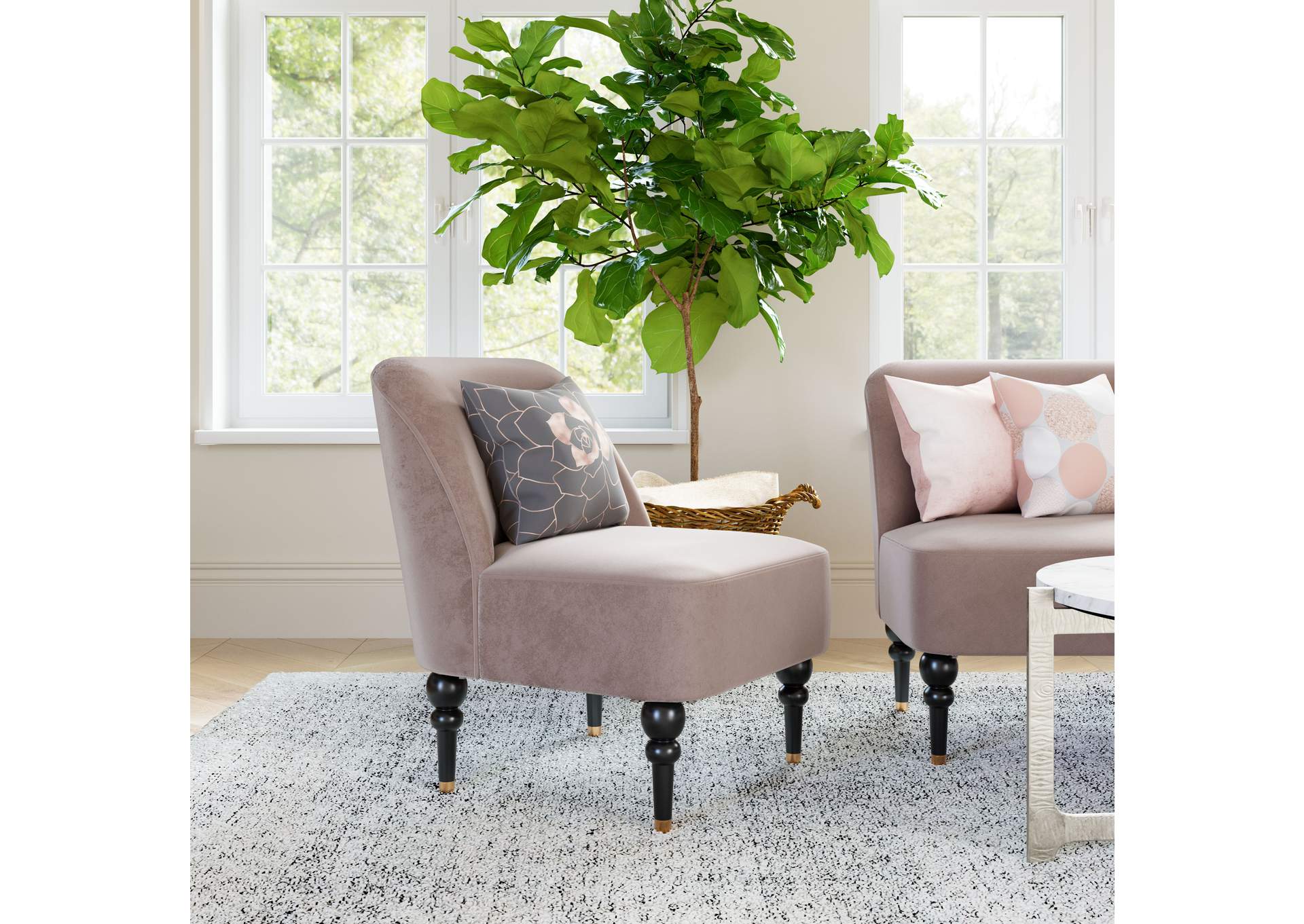 Bintulu Accent Chair Taupe image 1