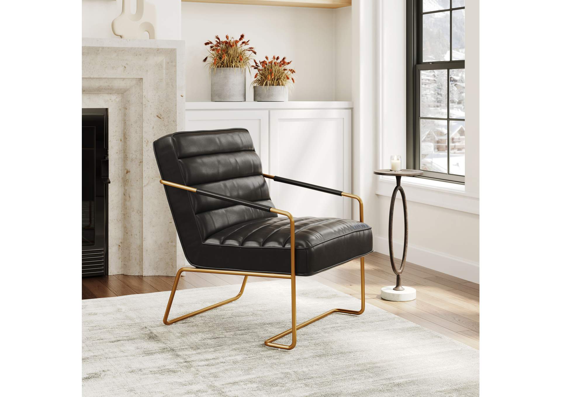 Dallas Accent Chair Vintage Black image 1