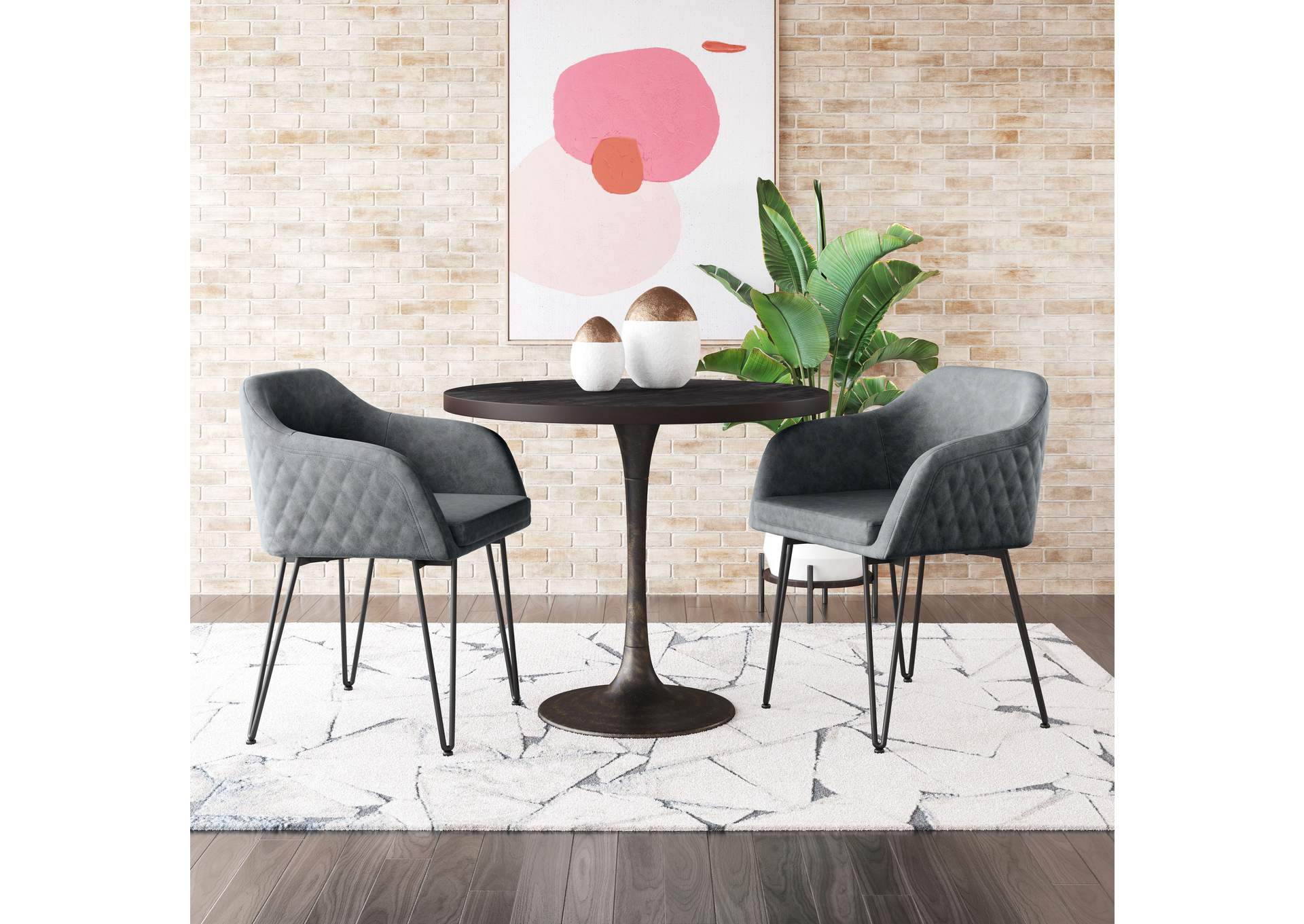 Braxton Dining Chair (Set Of 2) Vintage Gray image 1