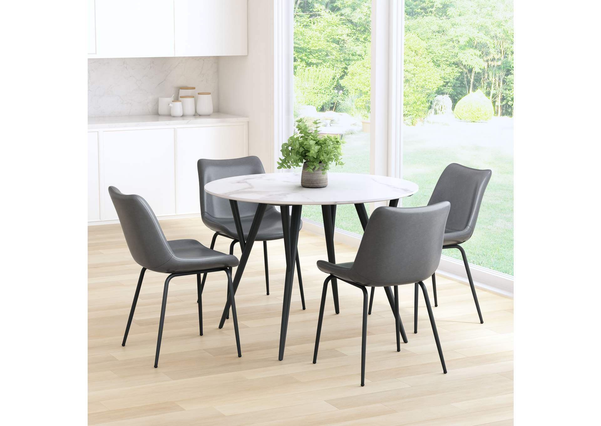 Byron Dining Chair (Set Of 2) Gray image 3