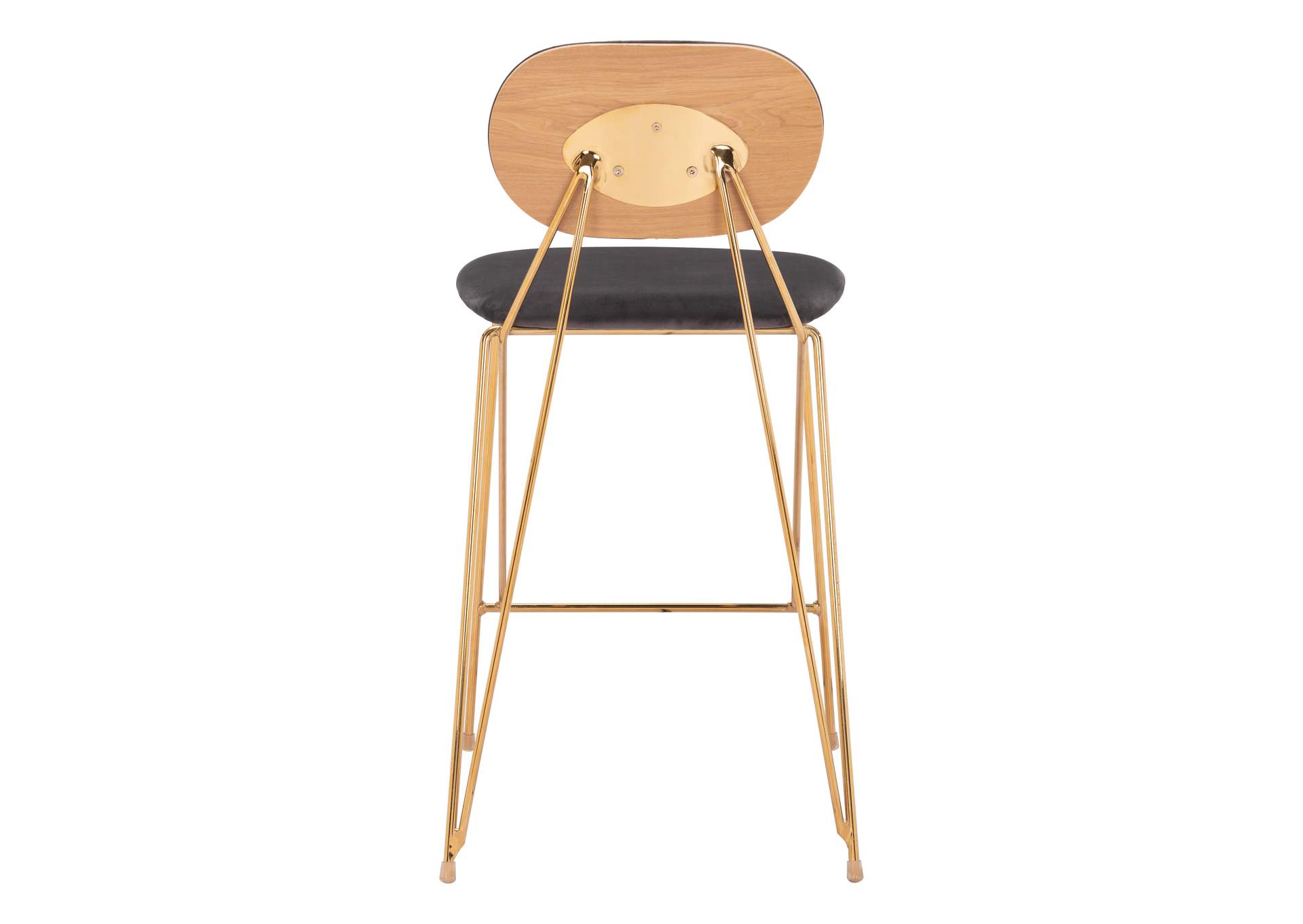 Georges Counter Stool (Set Of 2) Gray & Gold image 6