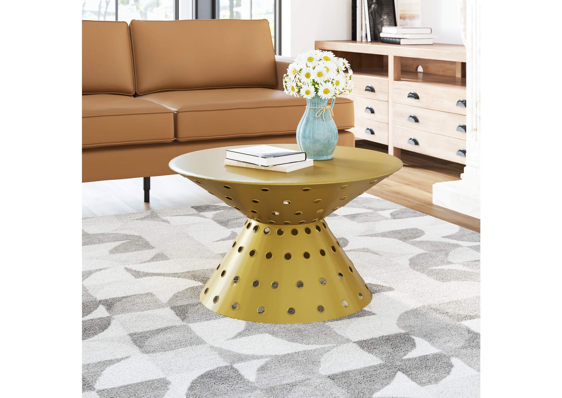 Electron Coffee Table Gold image 1