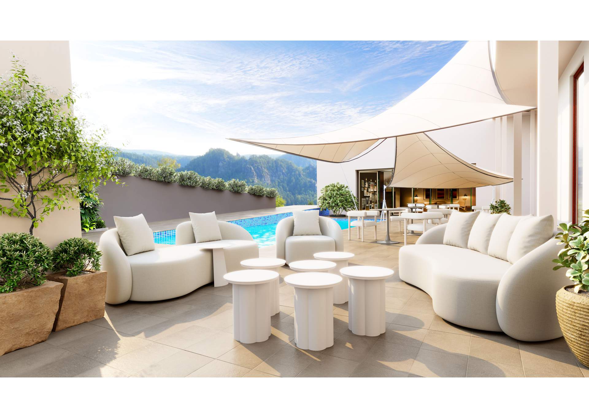 Sunny Isles Outdoor Loveseat Beige image 5