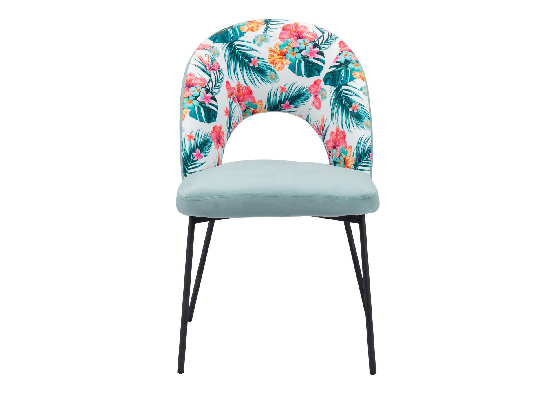Bethpage Dining Chair (Set Of 2) Multicolor Print & Green image 7