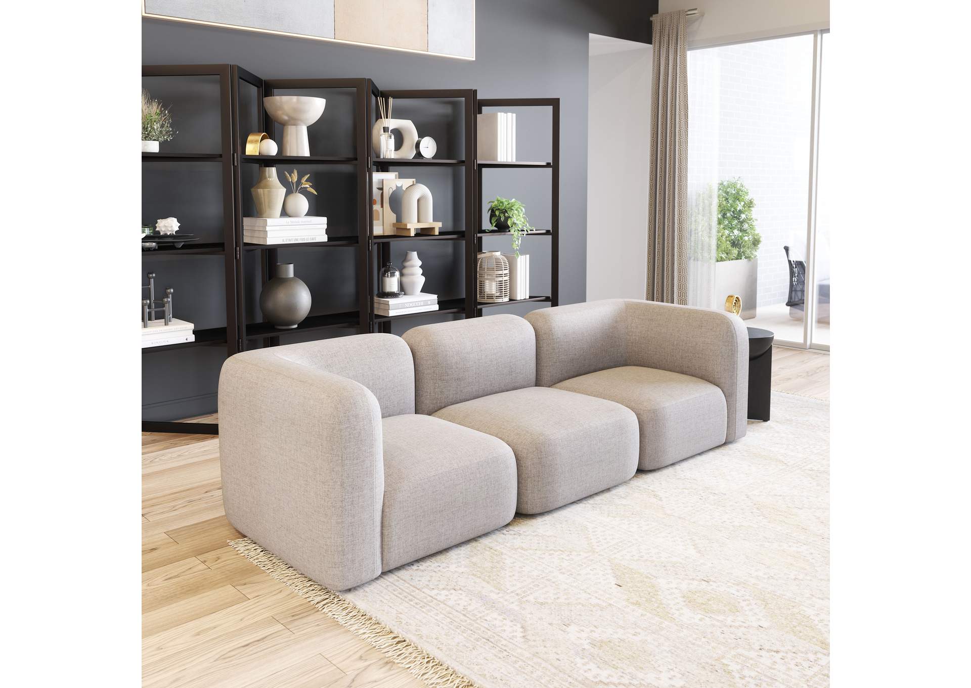 Biak Corner Chair Gray image 4