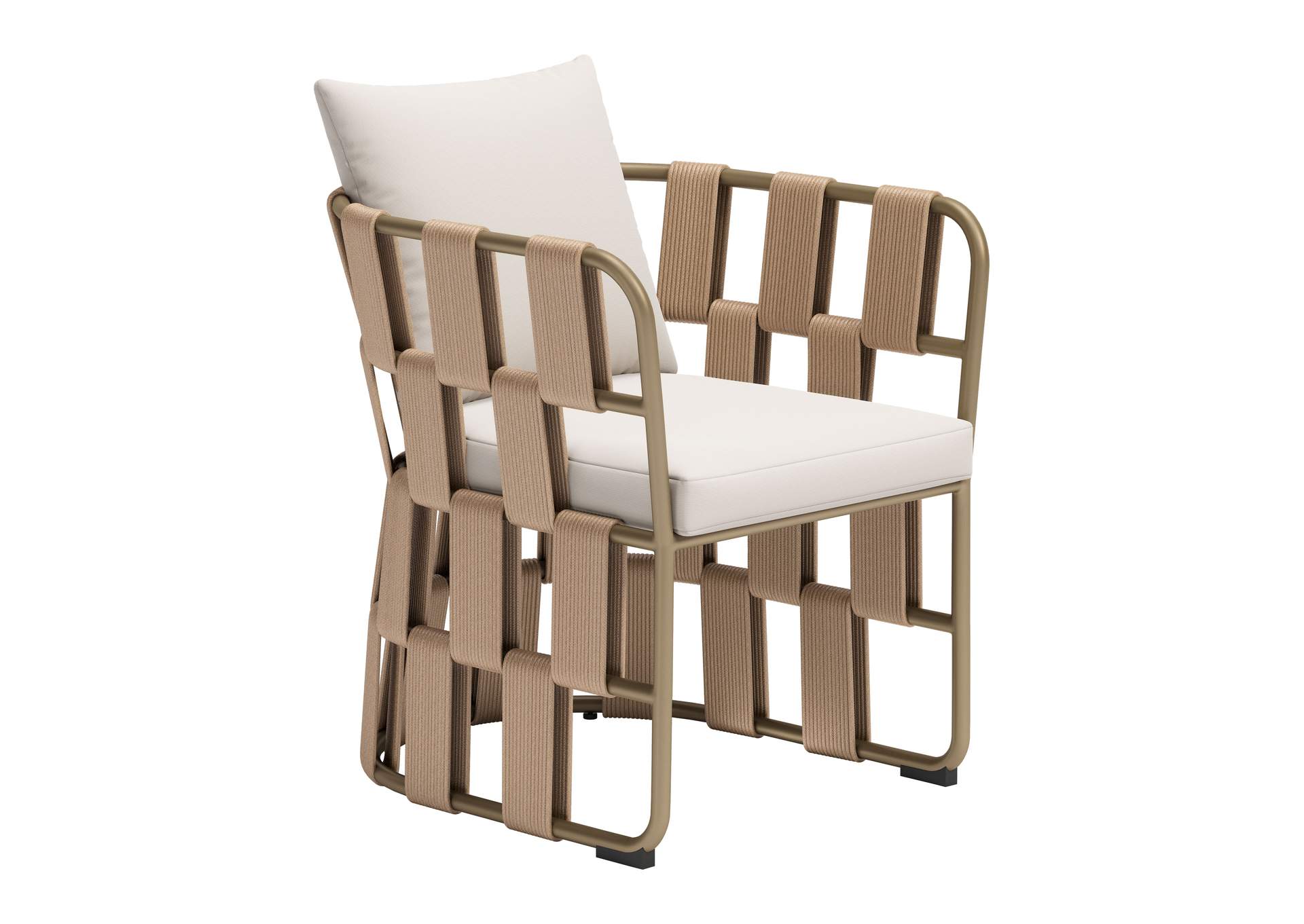 Quadrat Outdoor Dining Chair White image 4