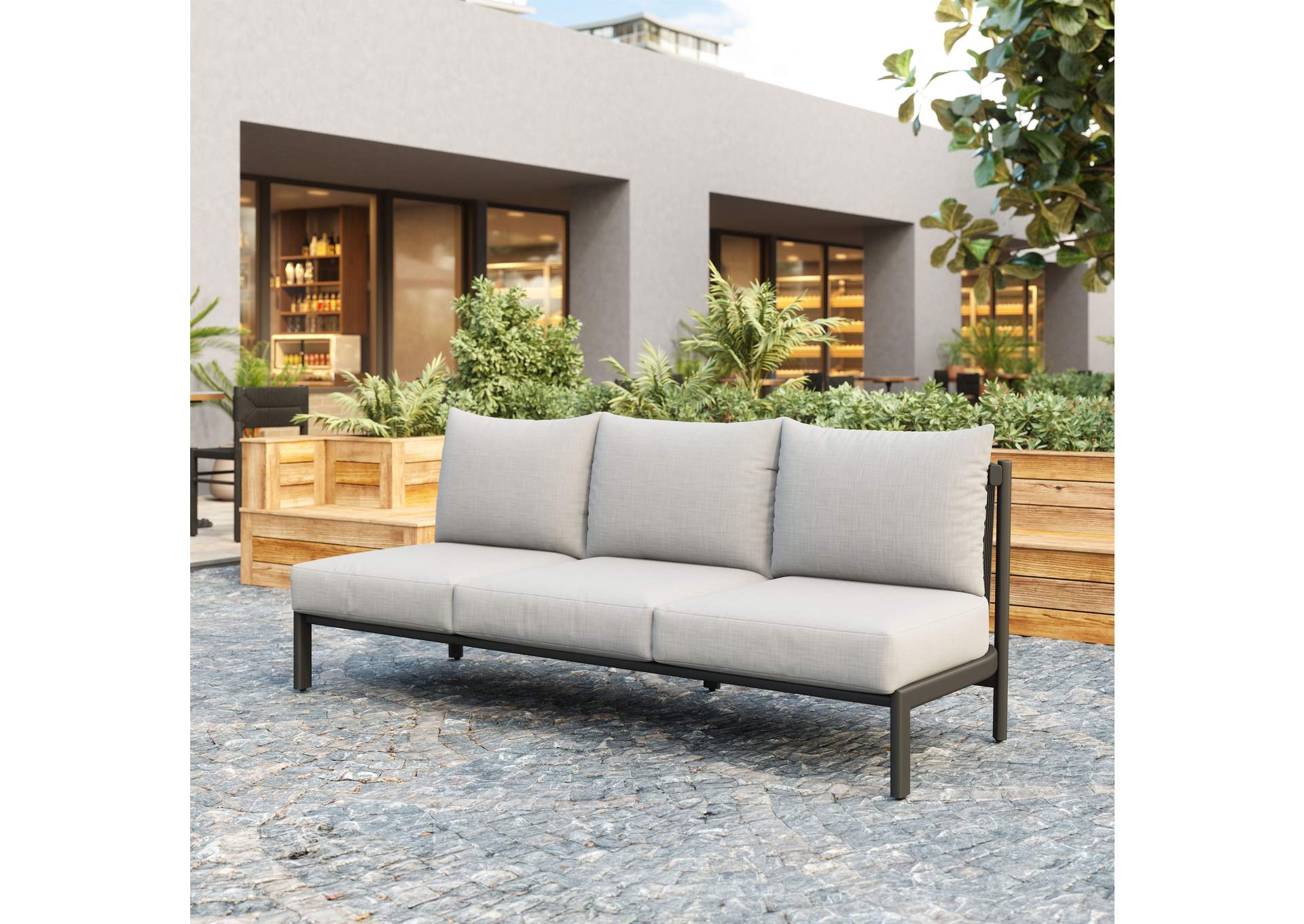 Horizon Outdoor Sofa Gray image 1