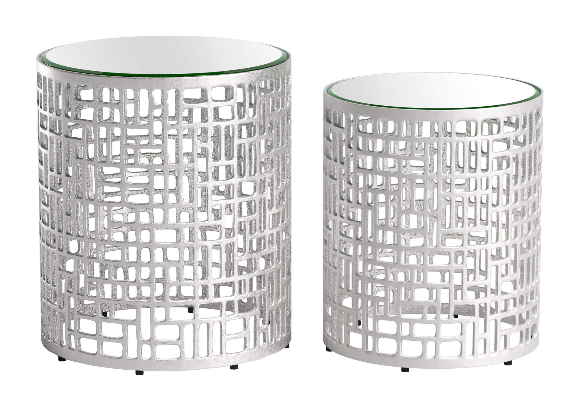 Reden Side Table Set (2-Piece) Silver image 1