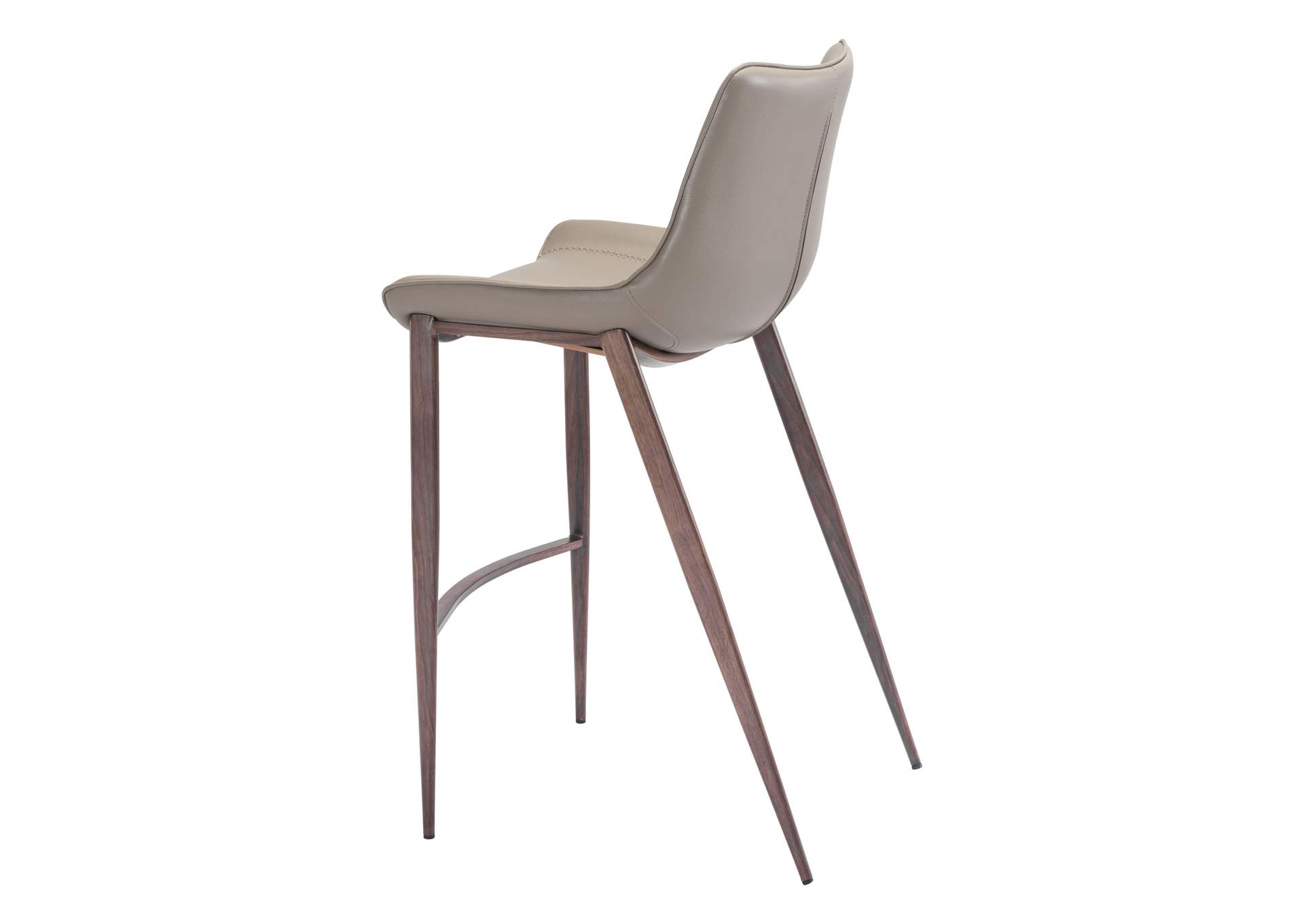 Magnus Barstool (Set Of 2) Brown & Walnut image 8