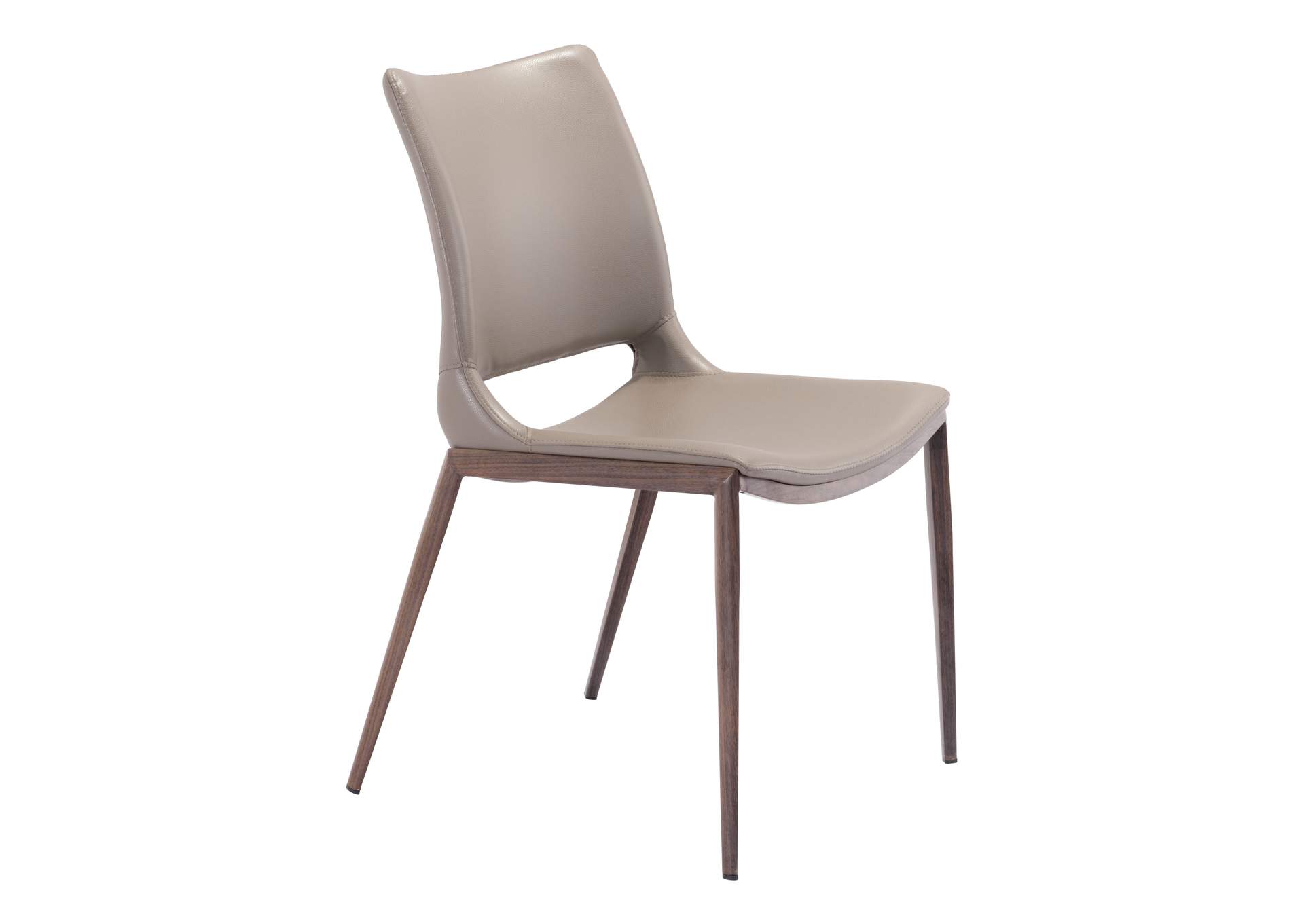 Ace Dining Chair (Set Of 2) Brown & Walnut image 4