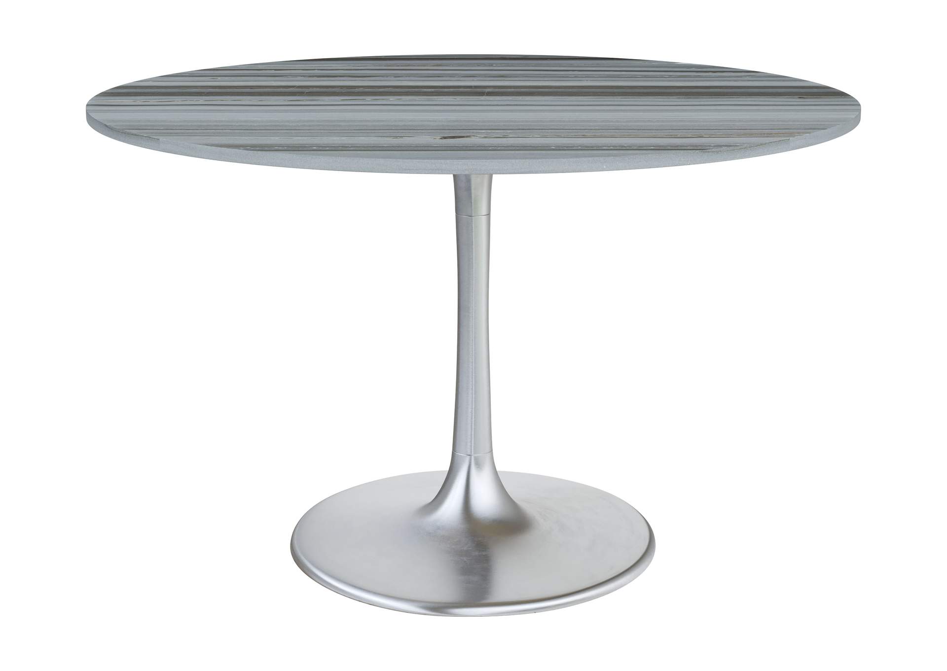 Star City Dining Table Gray & Silver image 3