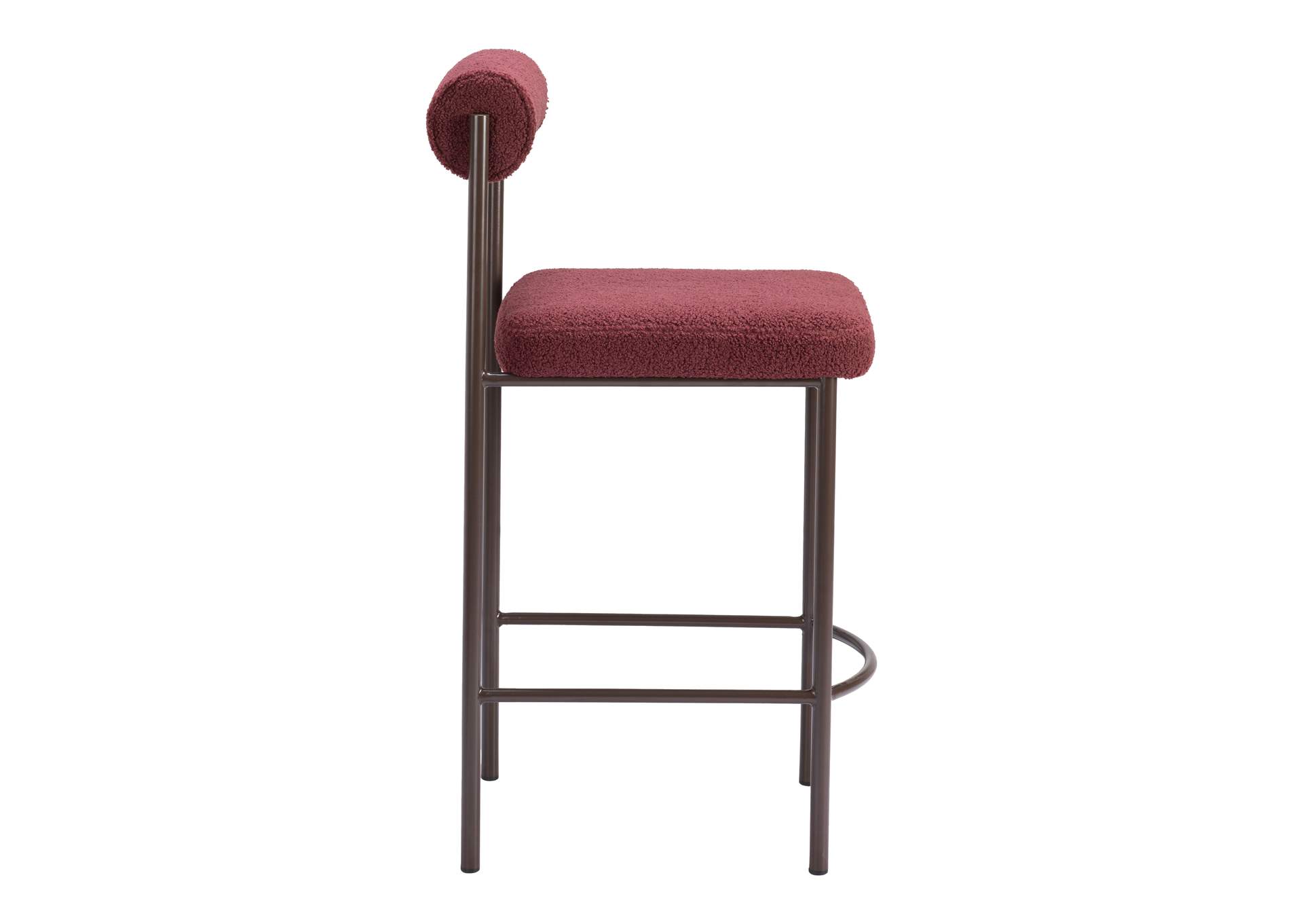 Livorno Counter Stool (Set Of 2) Red & Bronze image 4
