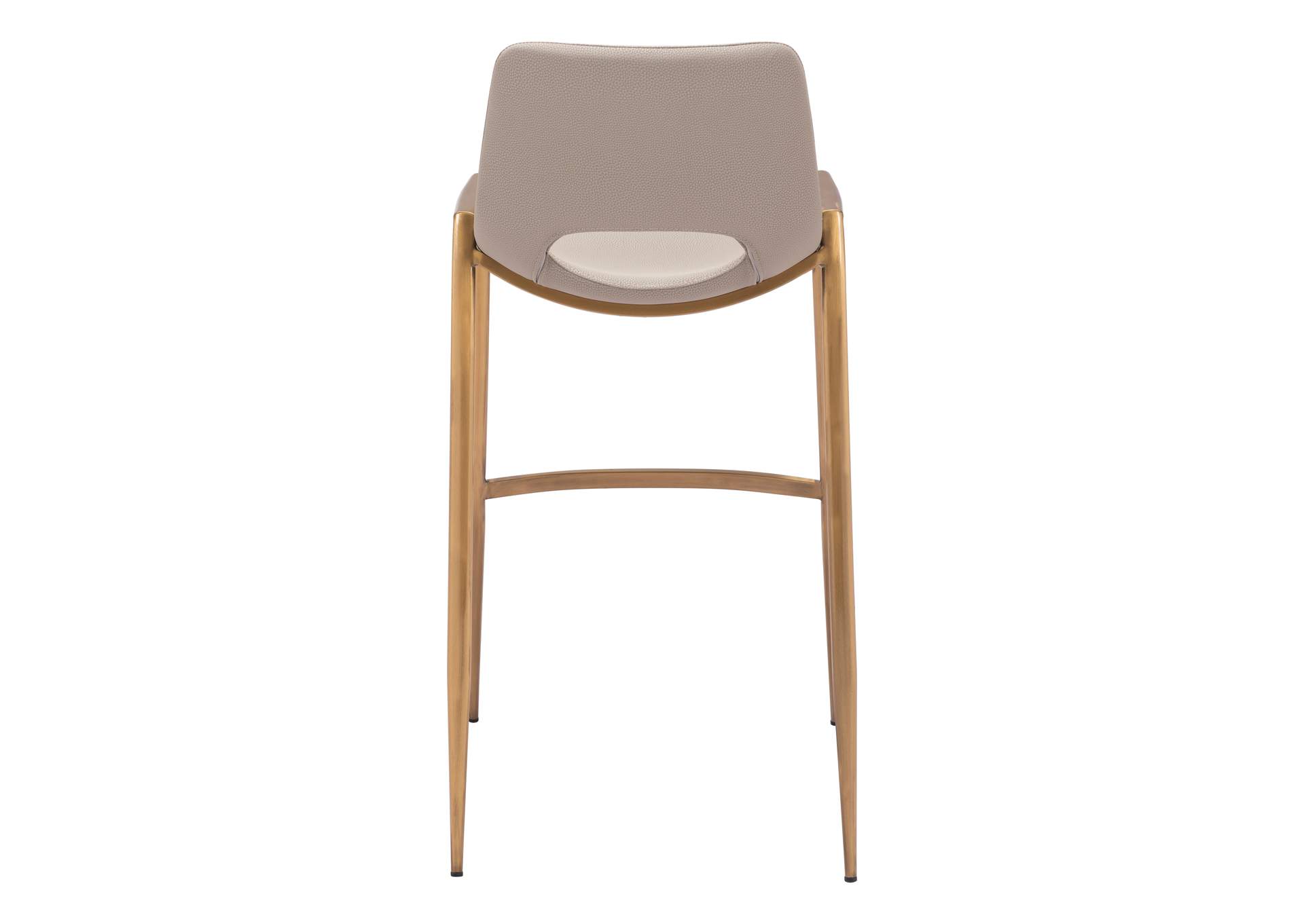 Desi Barstool (Set Of 2) Beige & Gold image 6