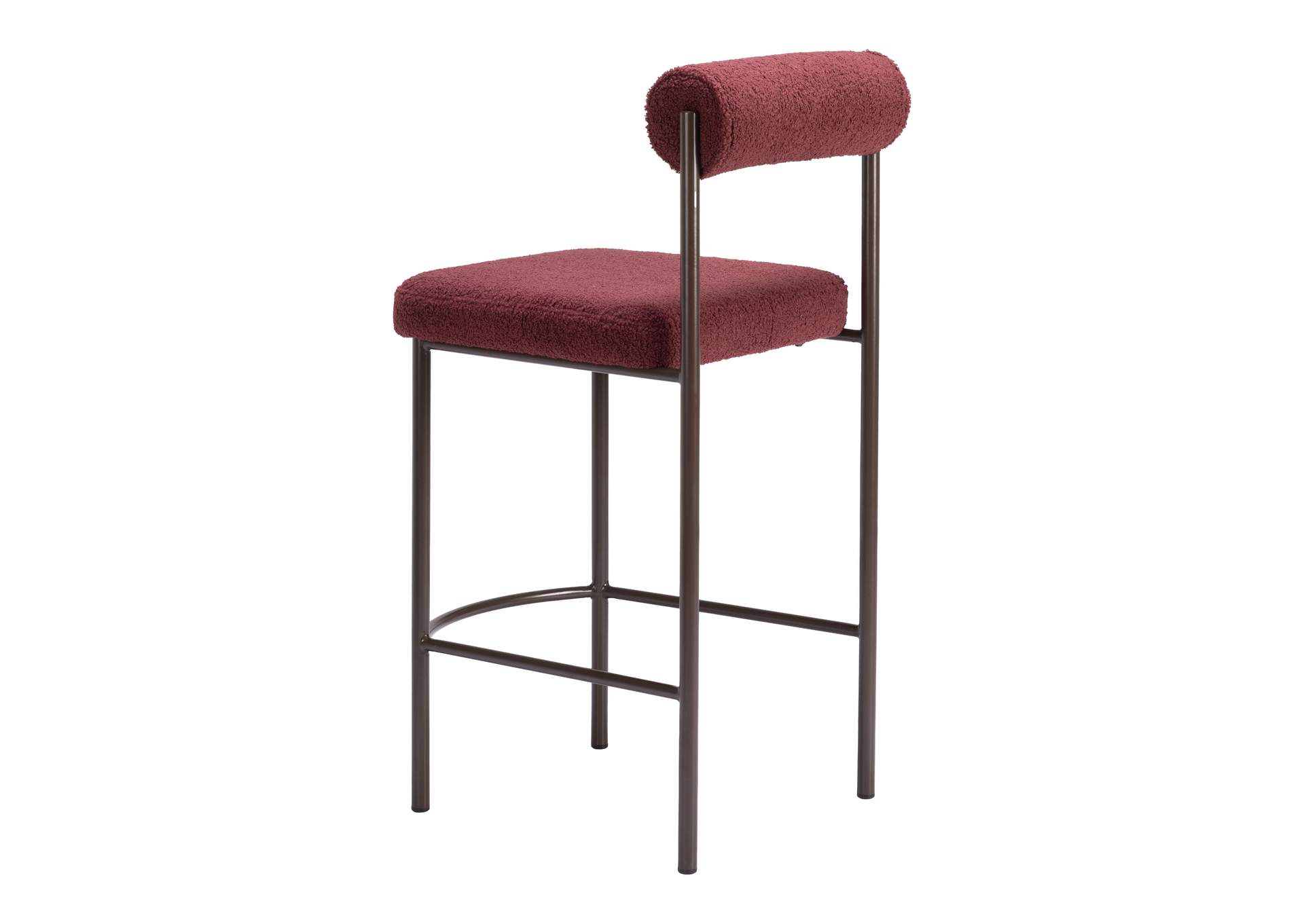Livorno Counter Stool (Set Of 2) Red & Bronze image 7