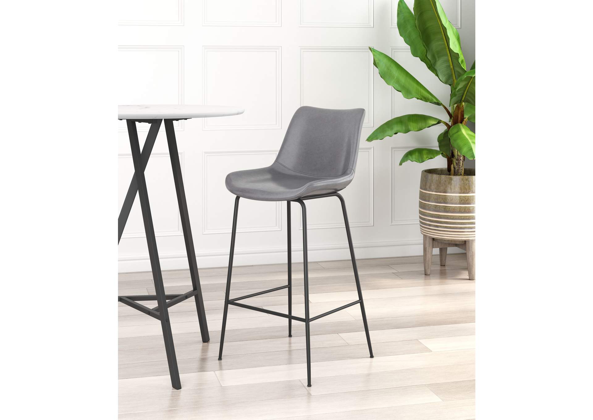 Byron Barstool Gray image 1