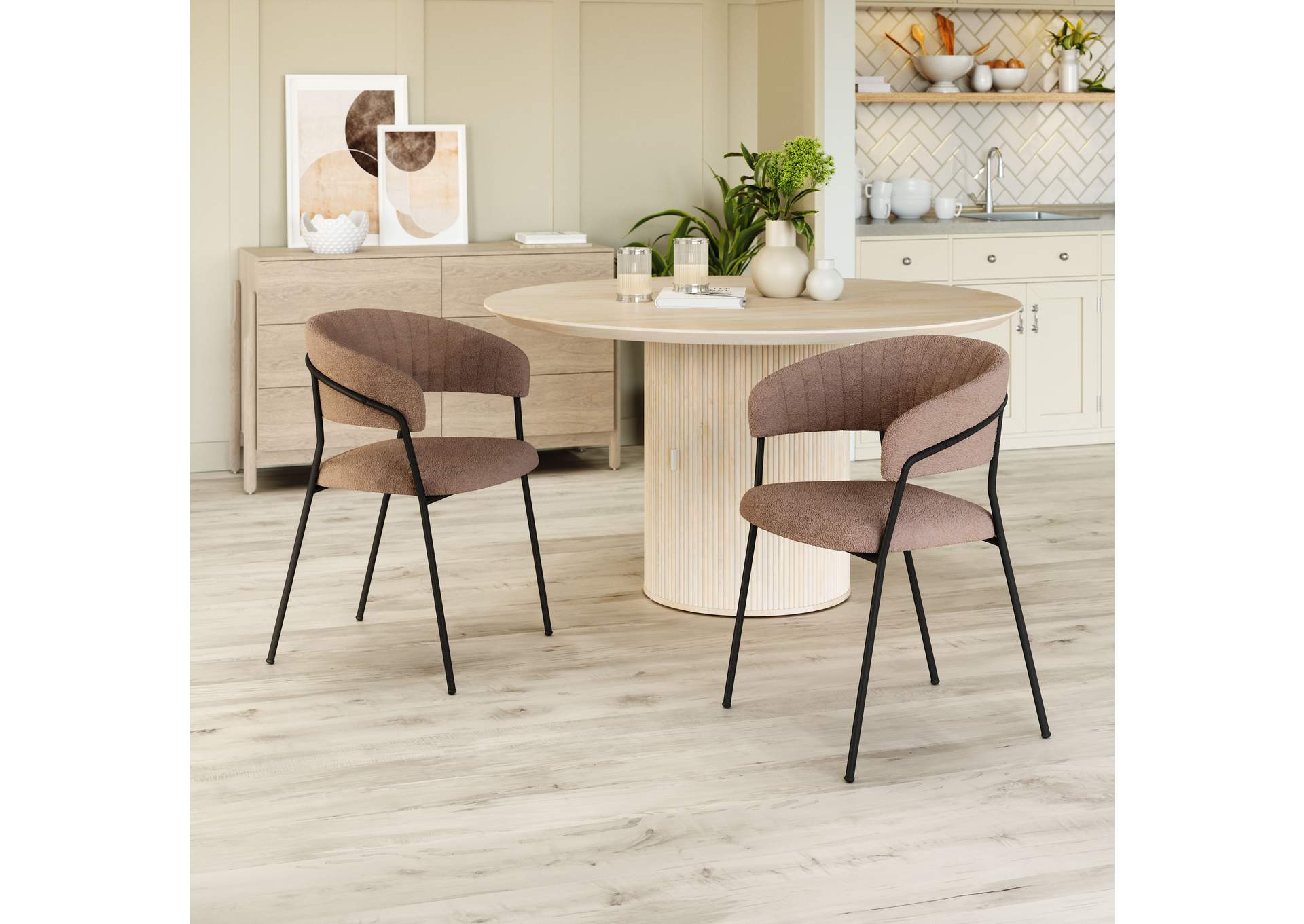Josephine Dining Chair (Set Of 2) Brown image 1