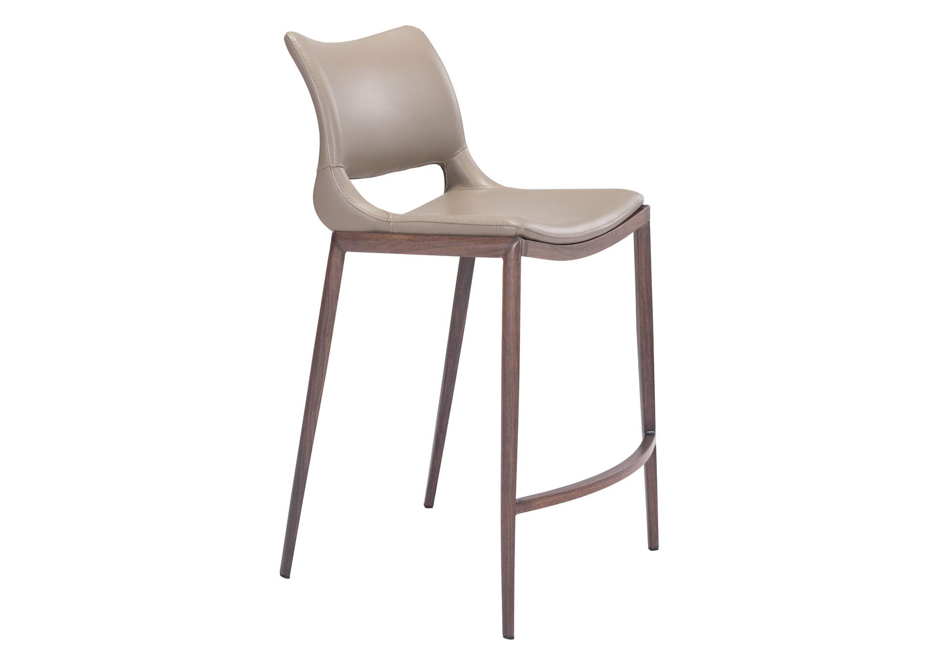Ace Counter Stool (Set Of 2) Brown & Walnut image 3