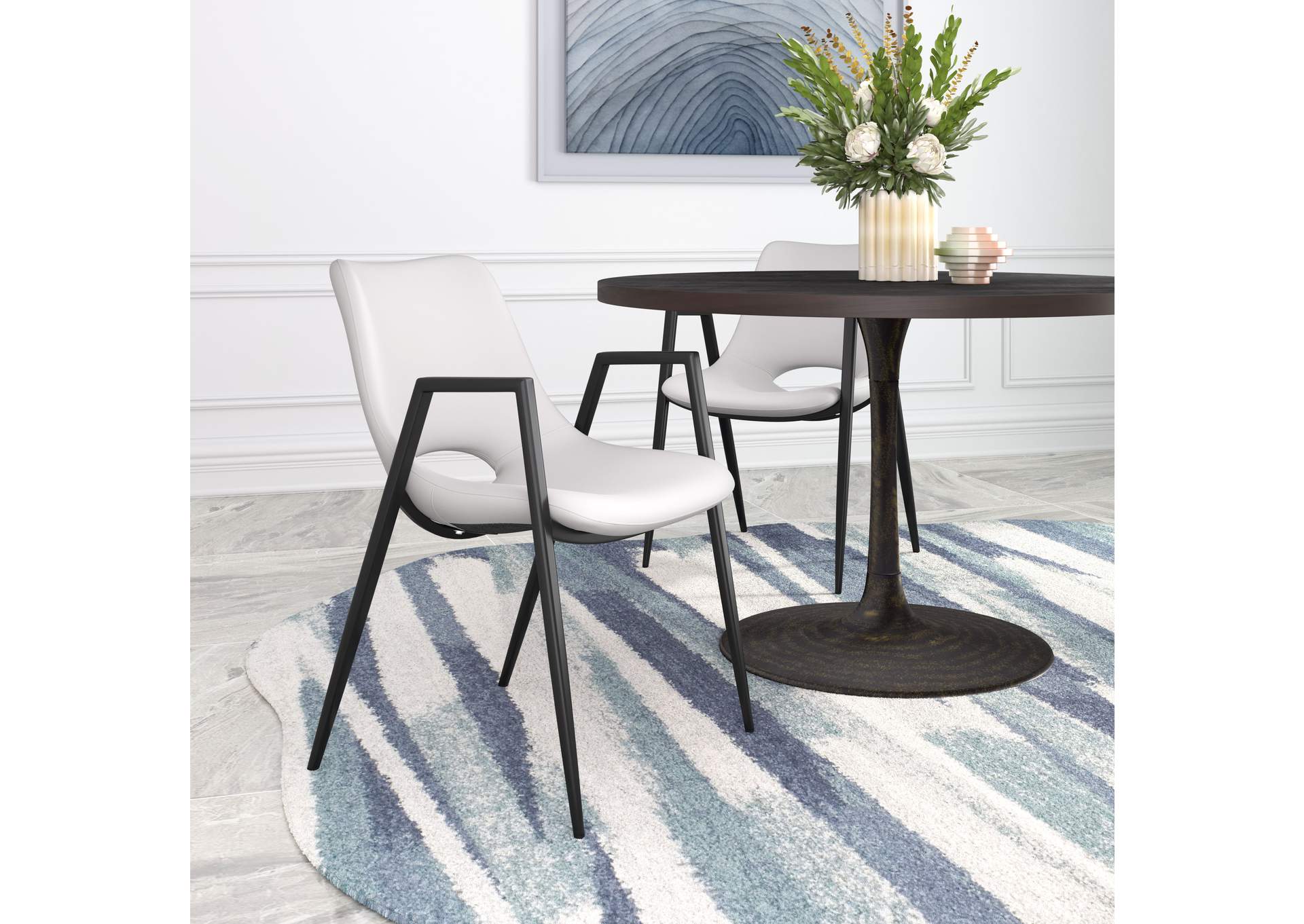 Desi Dining Chair (Set Of 2) White image 1