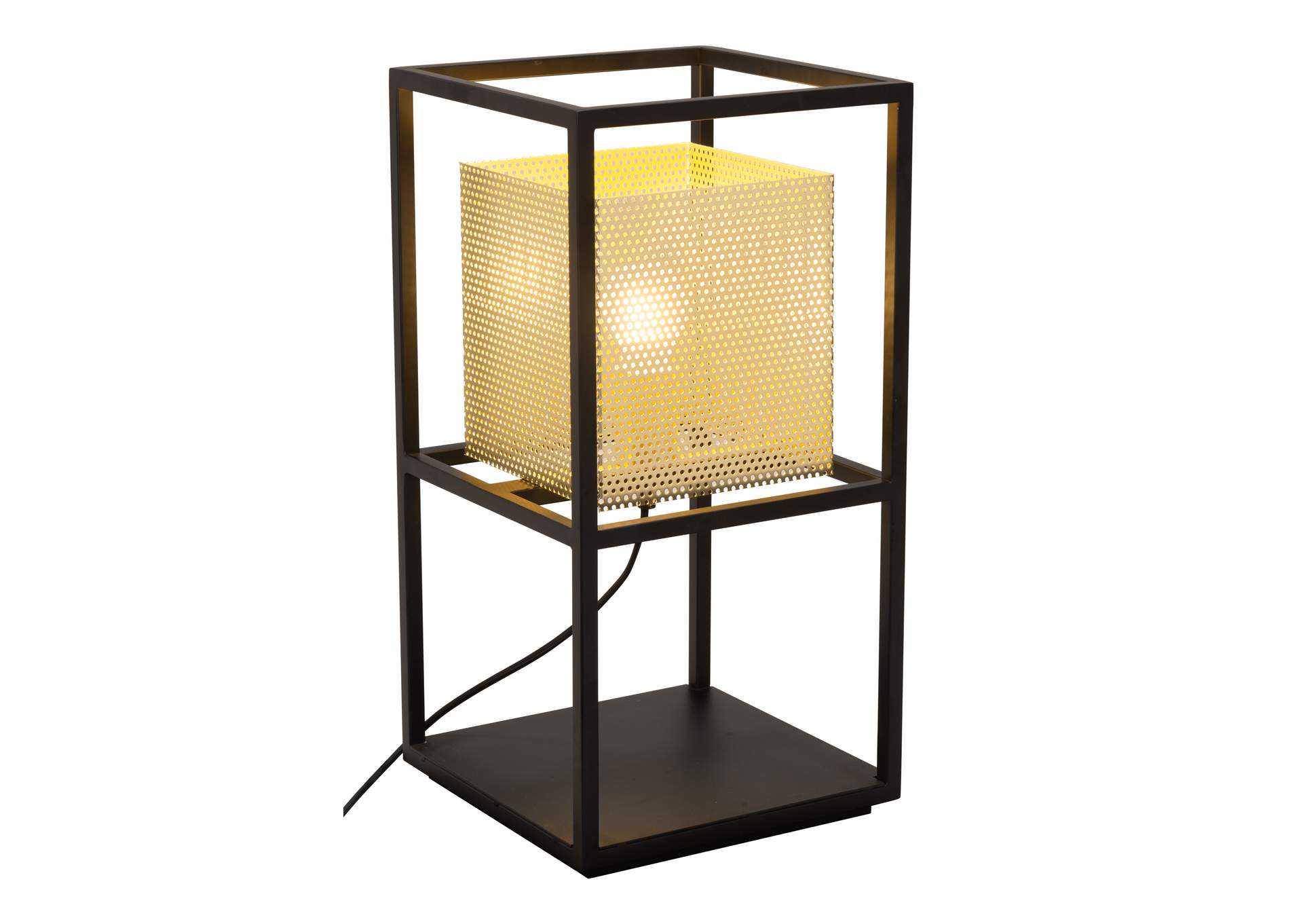 Yves Table Lamp Gold & Black image 5