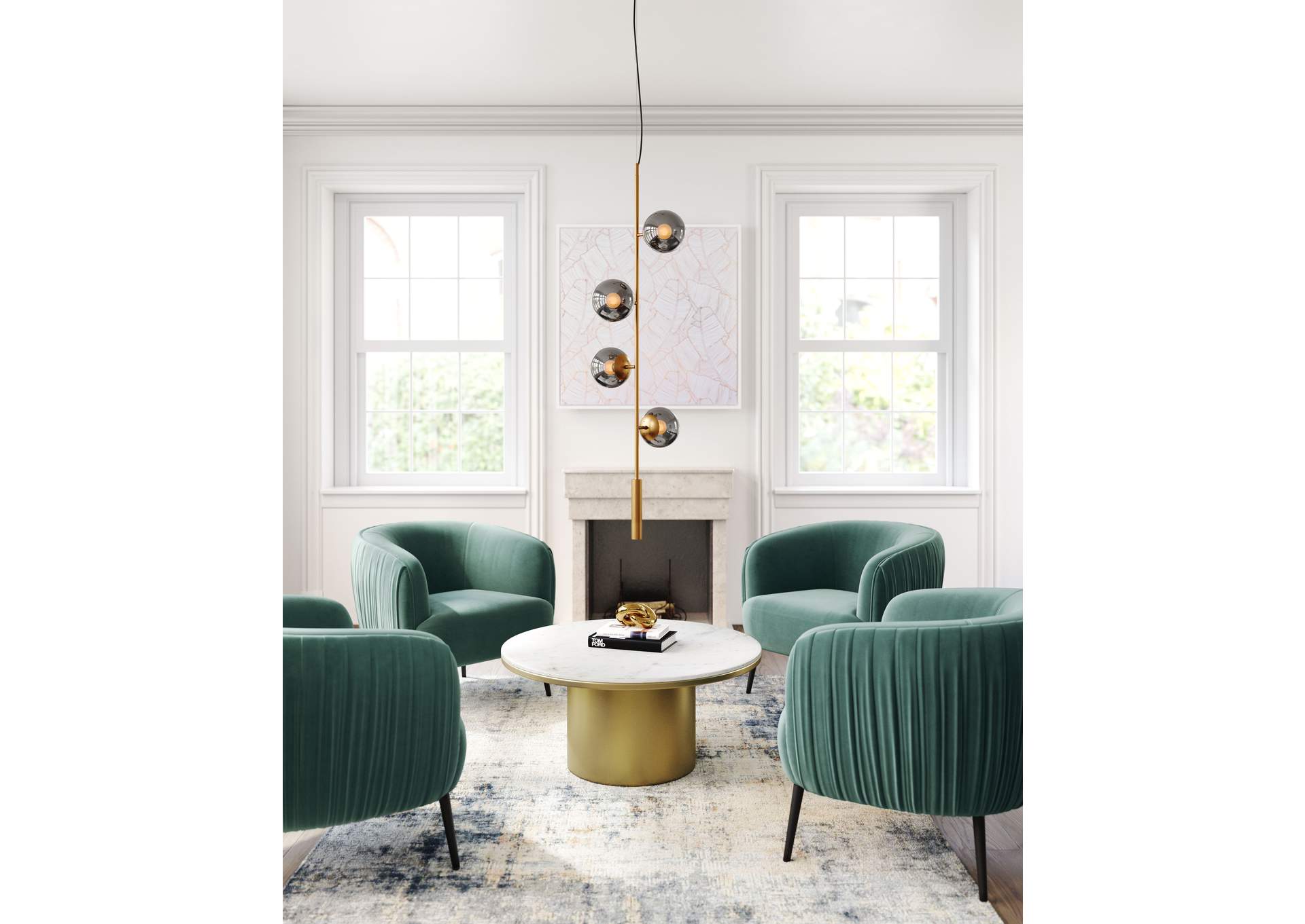 Zatara Ceiling Lamp Brass image 3