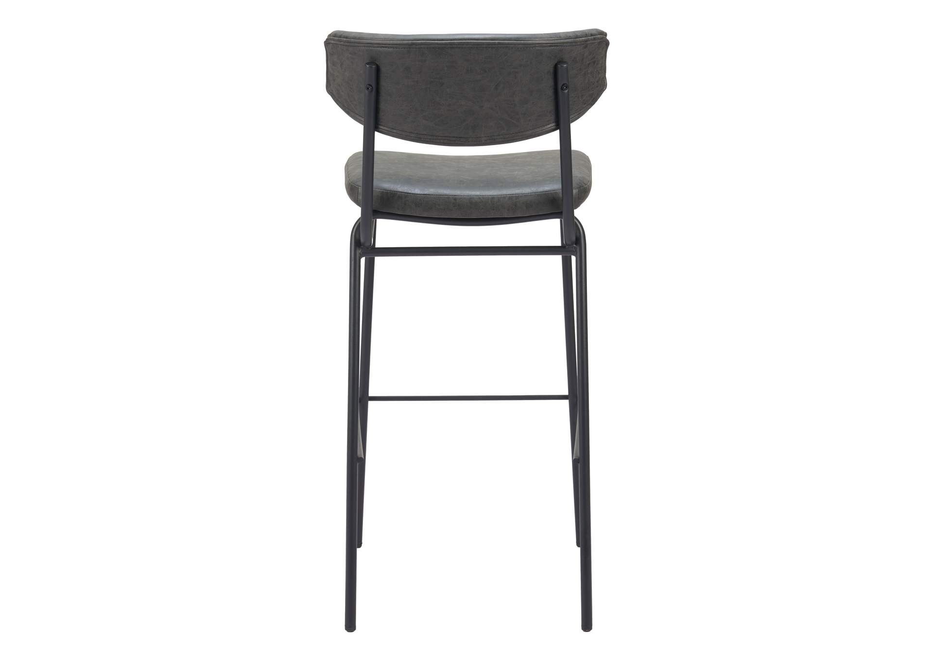 Charon Barstool (Set Of 2) Vintage Black image 6