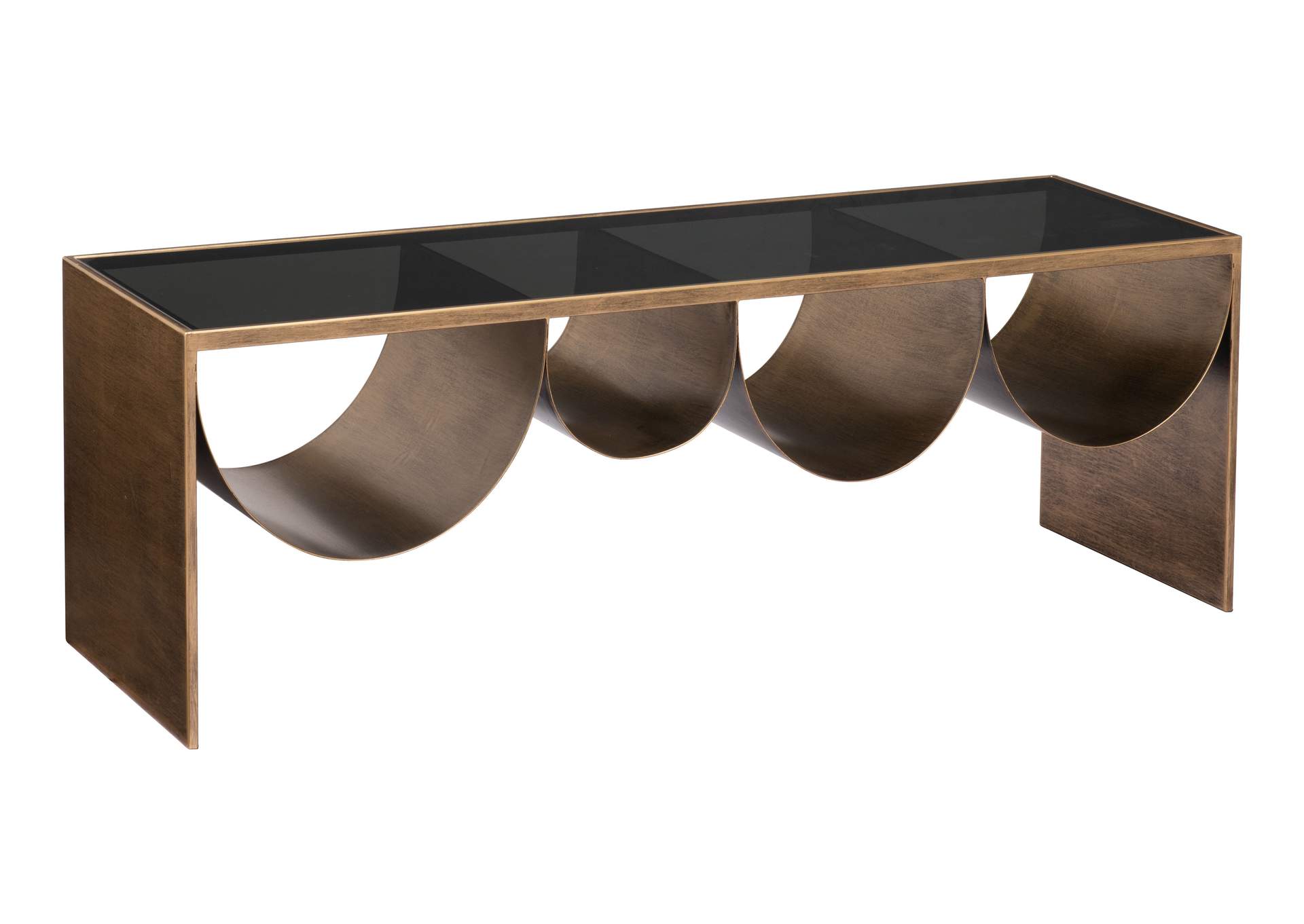 Reed Coffee Table Brass & Black image 6