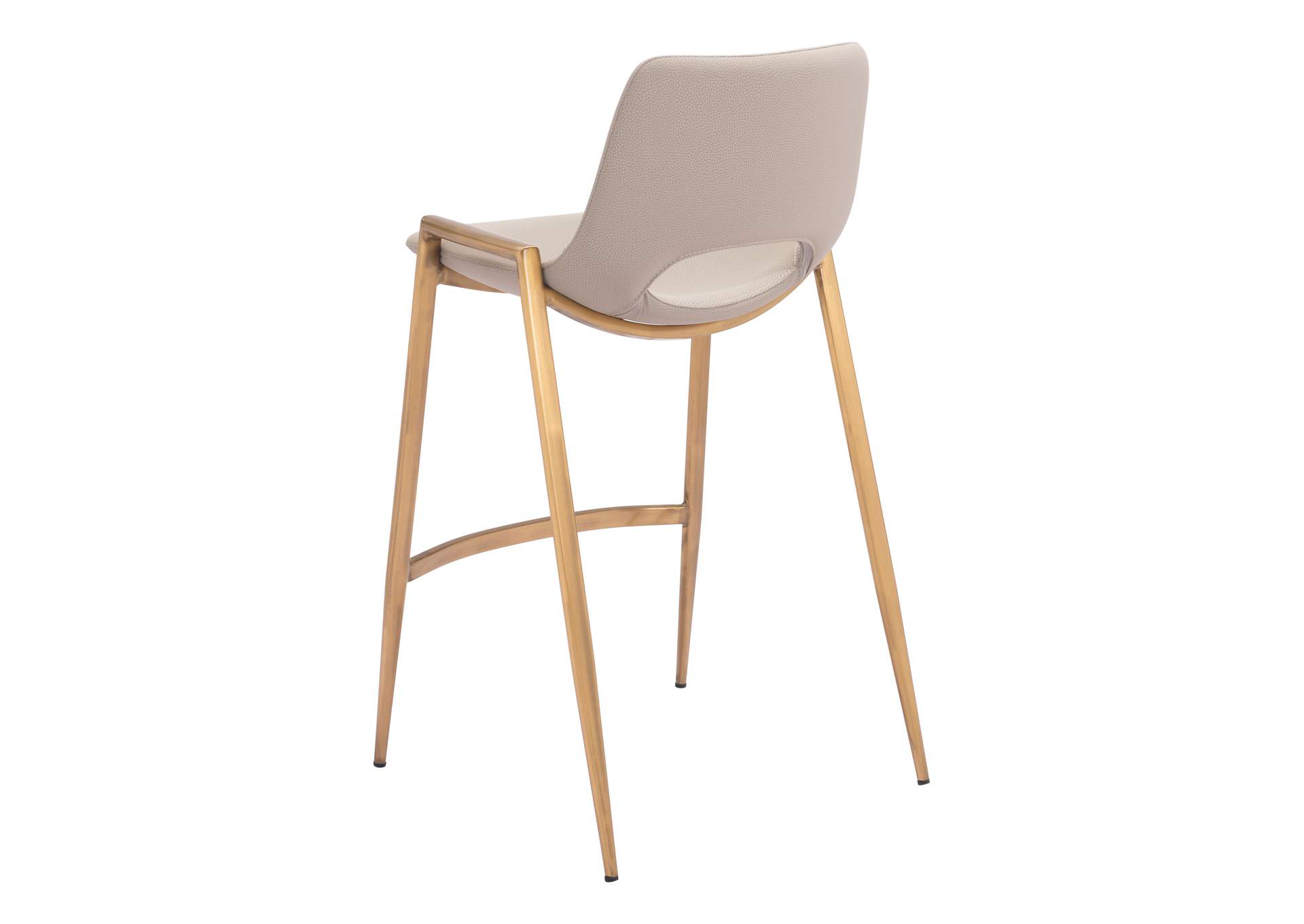 Desi Counter Stool (Set Of 2) Beige & Gold image 8