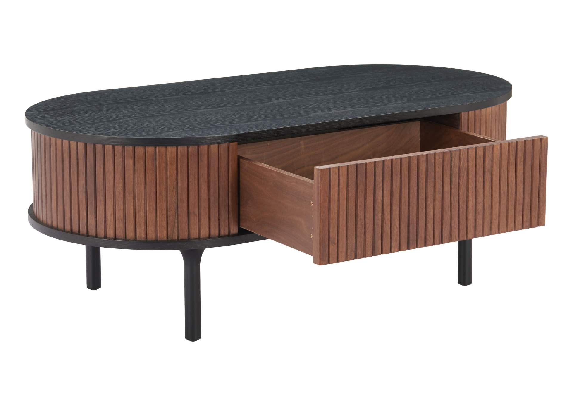 Koriana Coffee Table Black & Walnut image 7